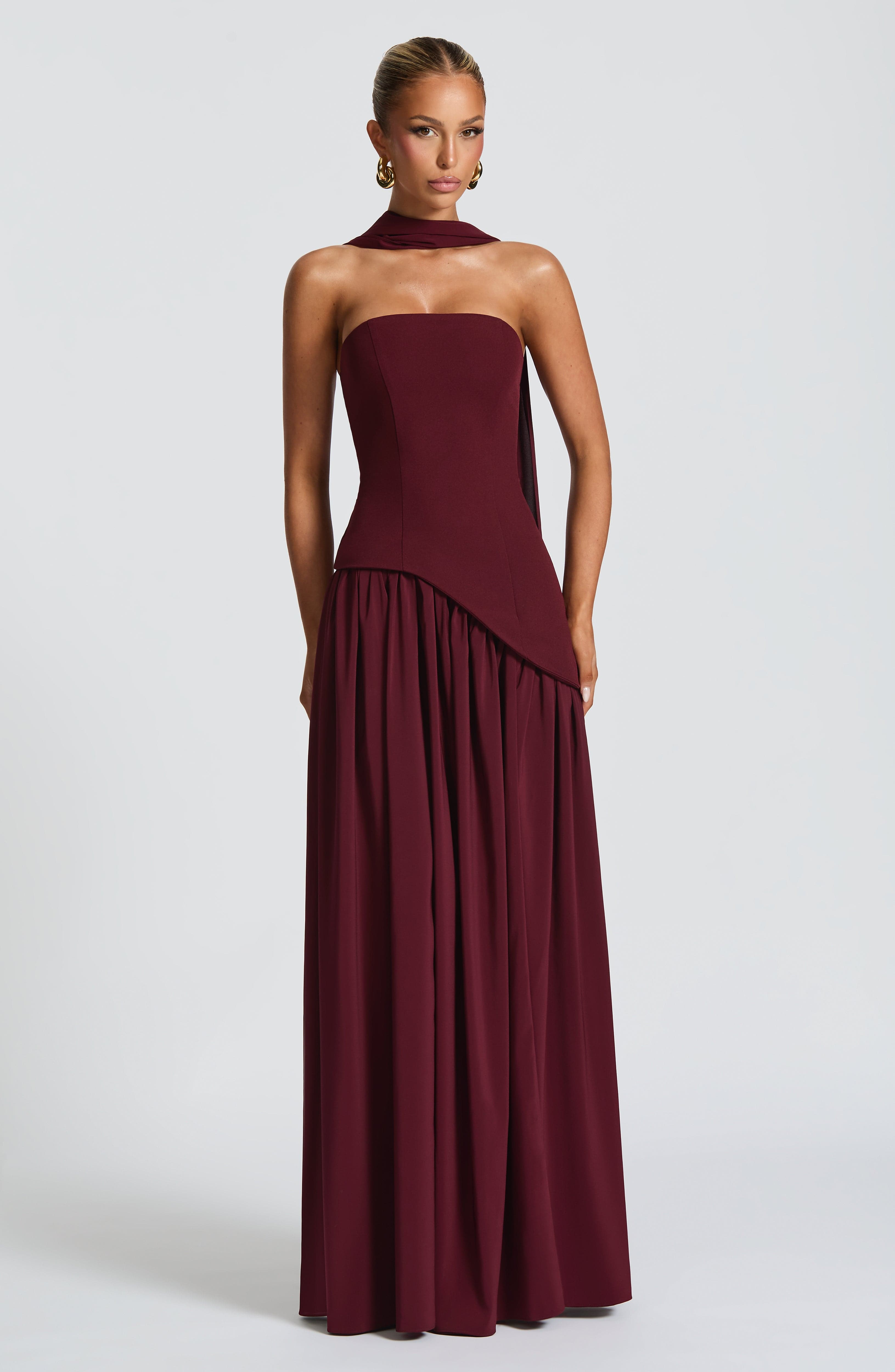 Maliyah Cherry Lacquer Maxi Dress - ICYBOO