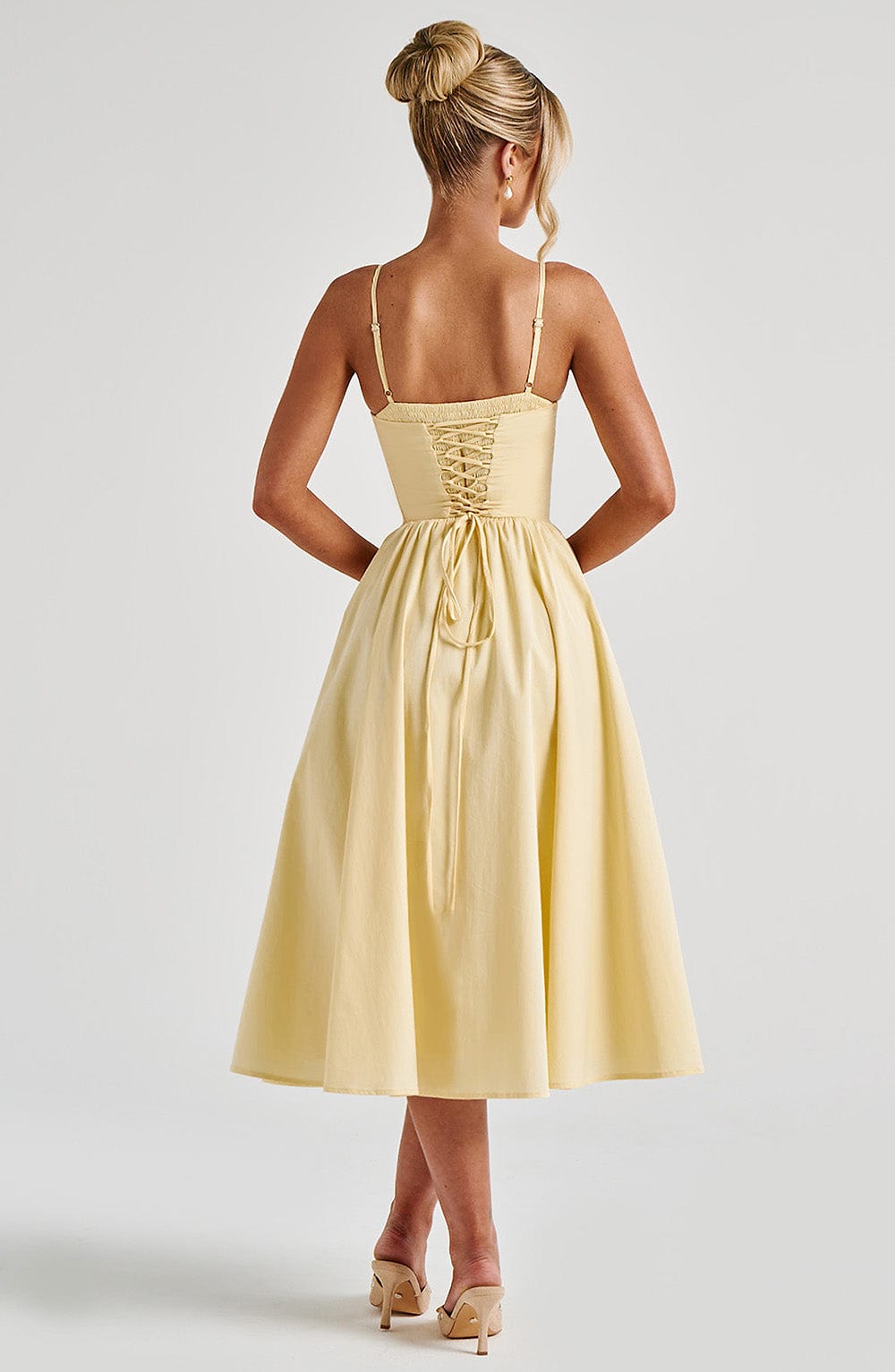 Mariella Lemon Midi Dress - ICYBOO