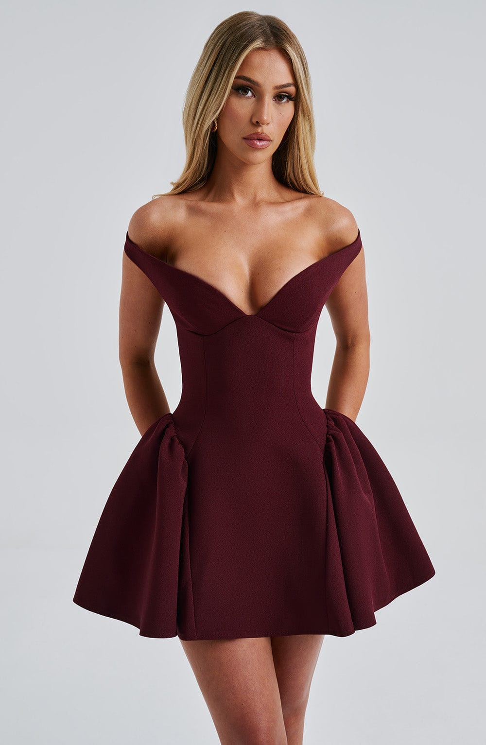 Cherry Lacquer Marla Mini Dress - ICYBOO