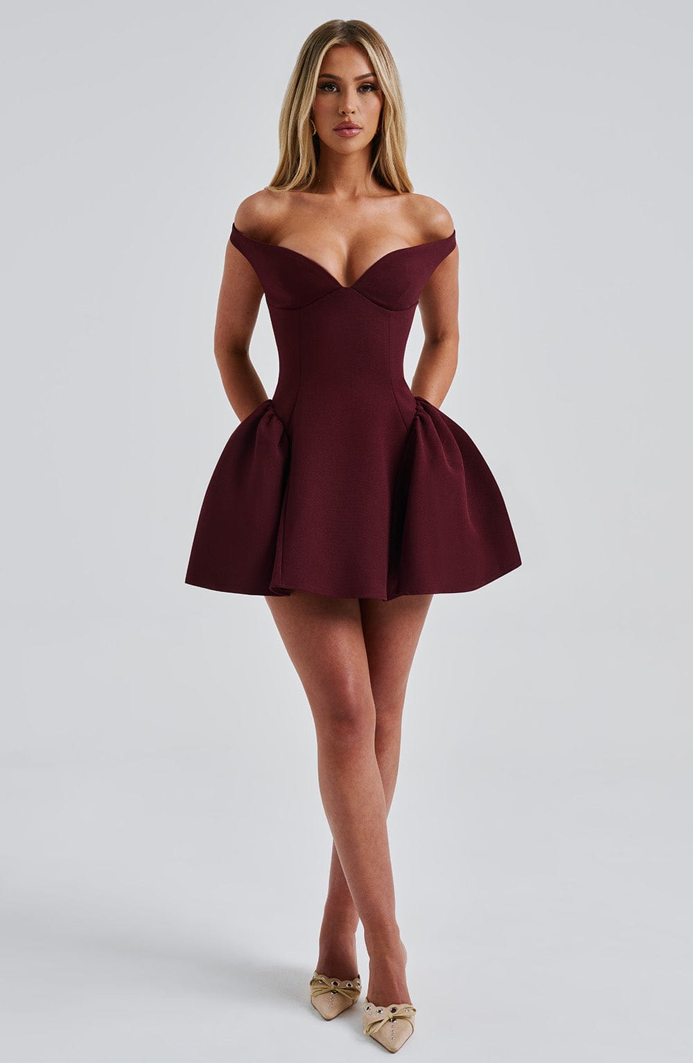Cherry Lacquer Marla Mini Dress - ICYBOO