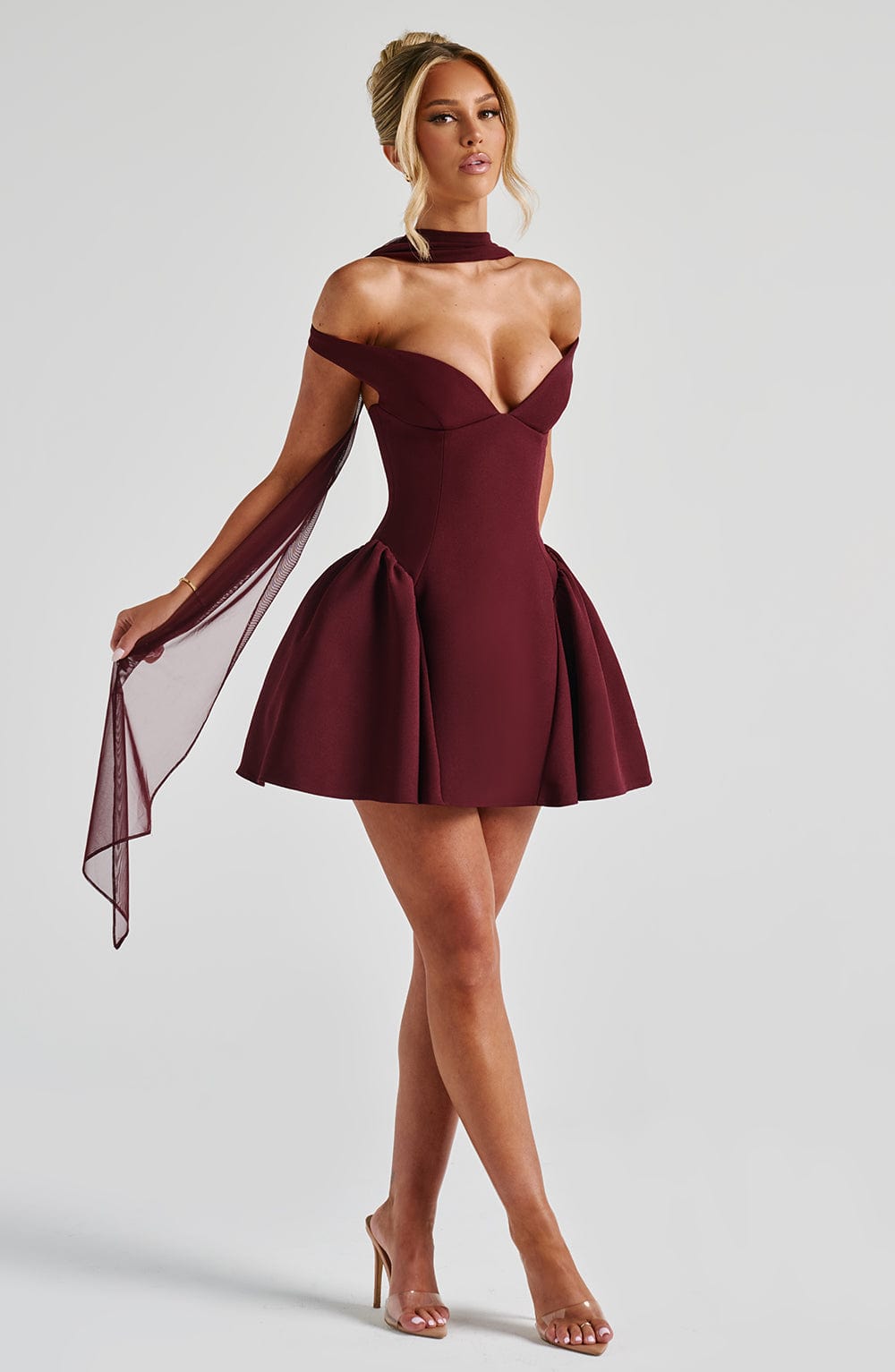 Cherry Lacquer Marla Mini Dress - ICYBOO