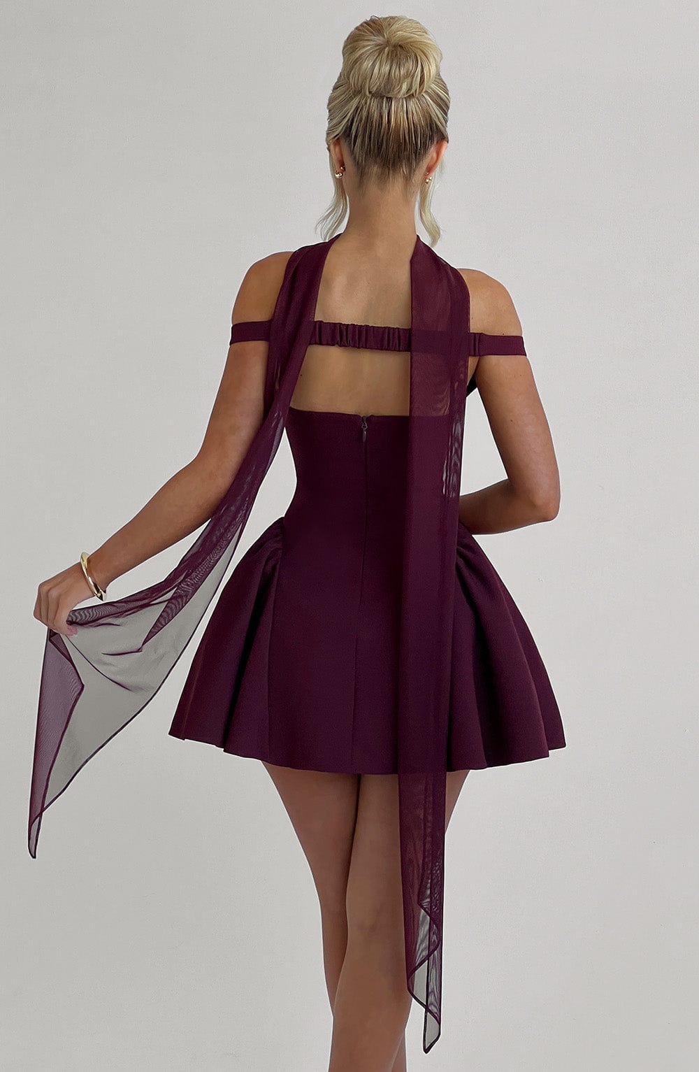 Cherry Lacquer Marla Mini Dress - ICYBOO