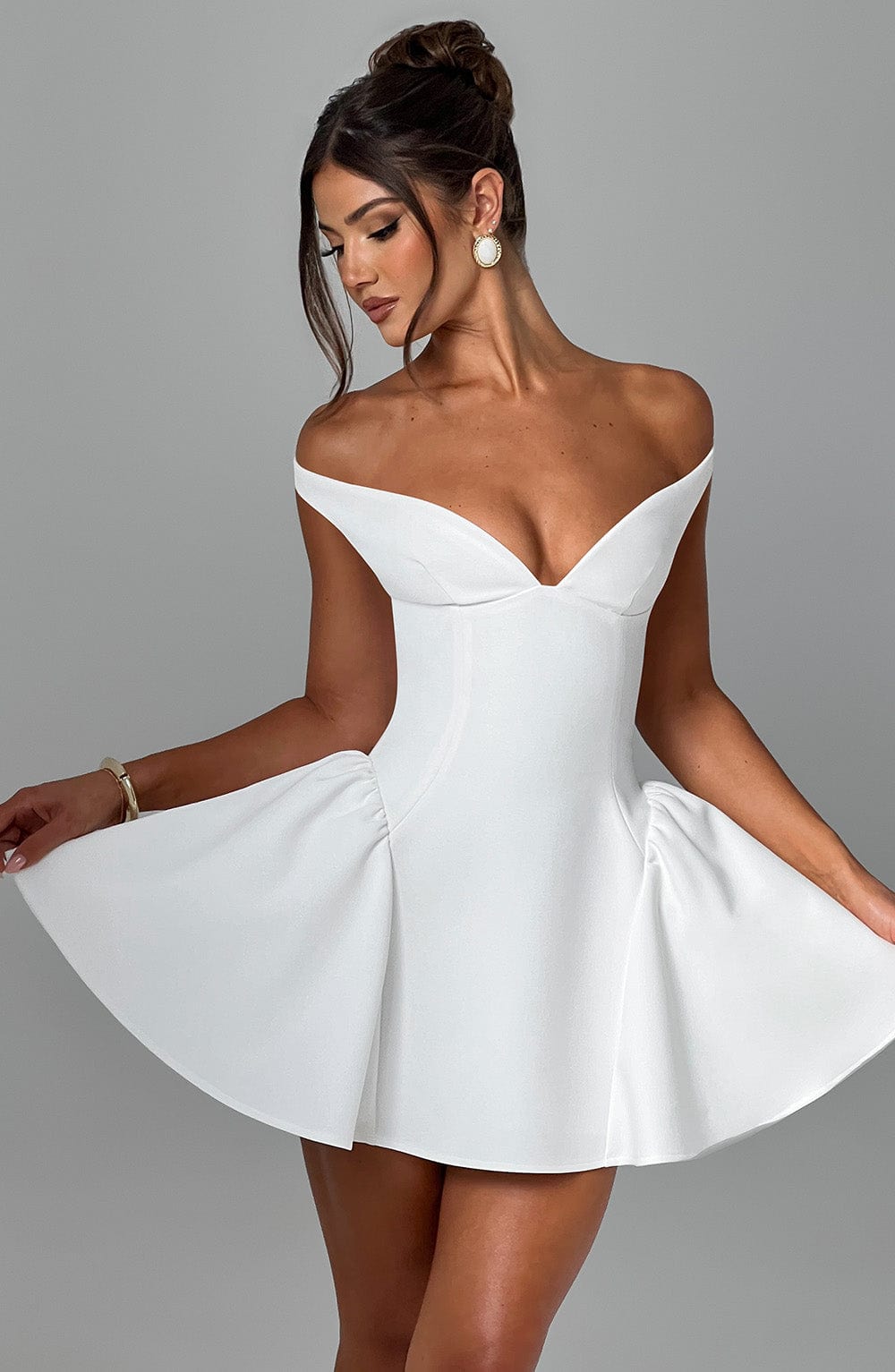 Ivory Marla Mini Dress - ICYBOO