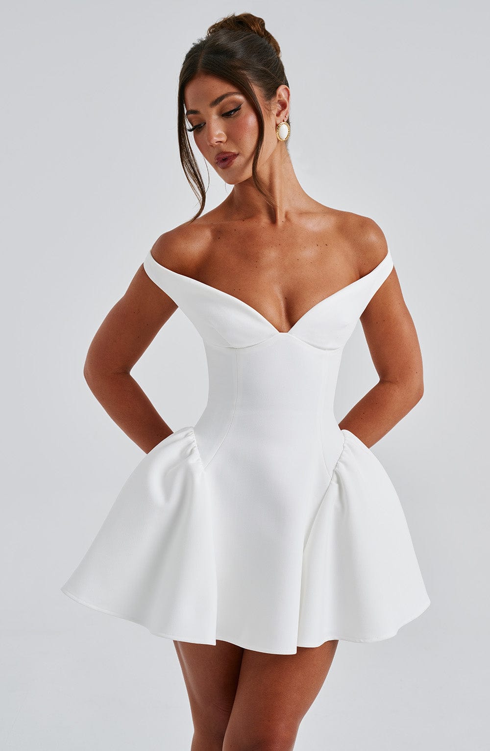 Ivory Marla Mini Dress - ICYBOO