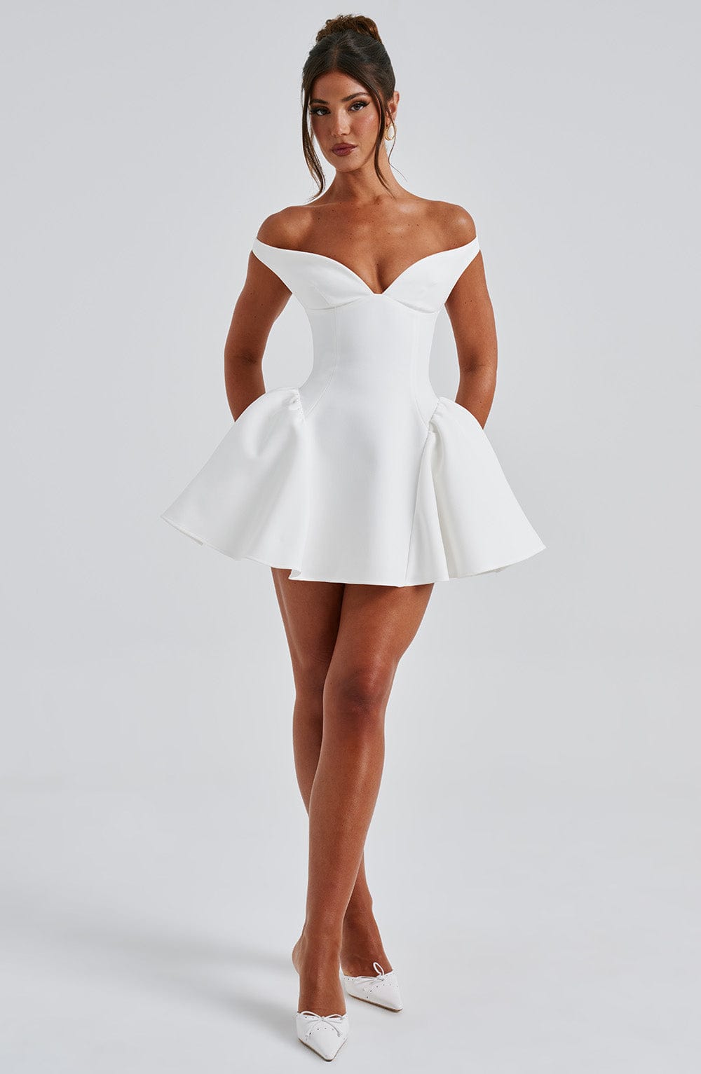 Ivory Marla Mini Dress - ICYBOO