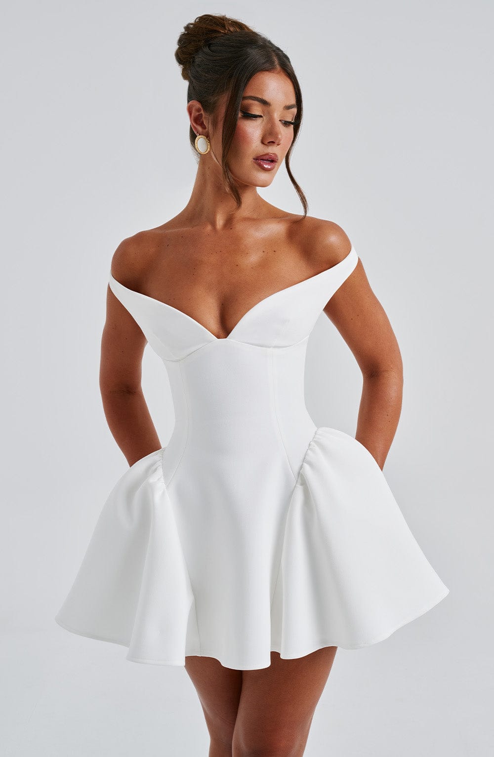 Ivory Marla Mini Dress - ICYBOO