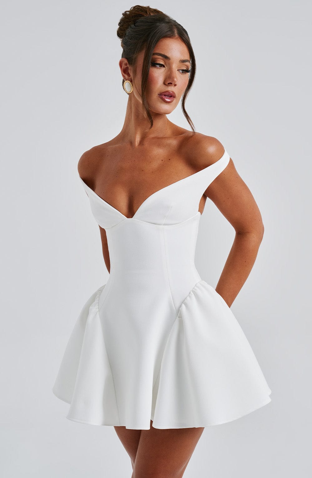 Ivory Marla Mini Dress - ICYBOO