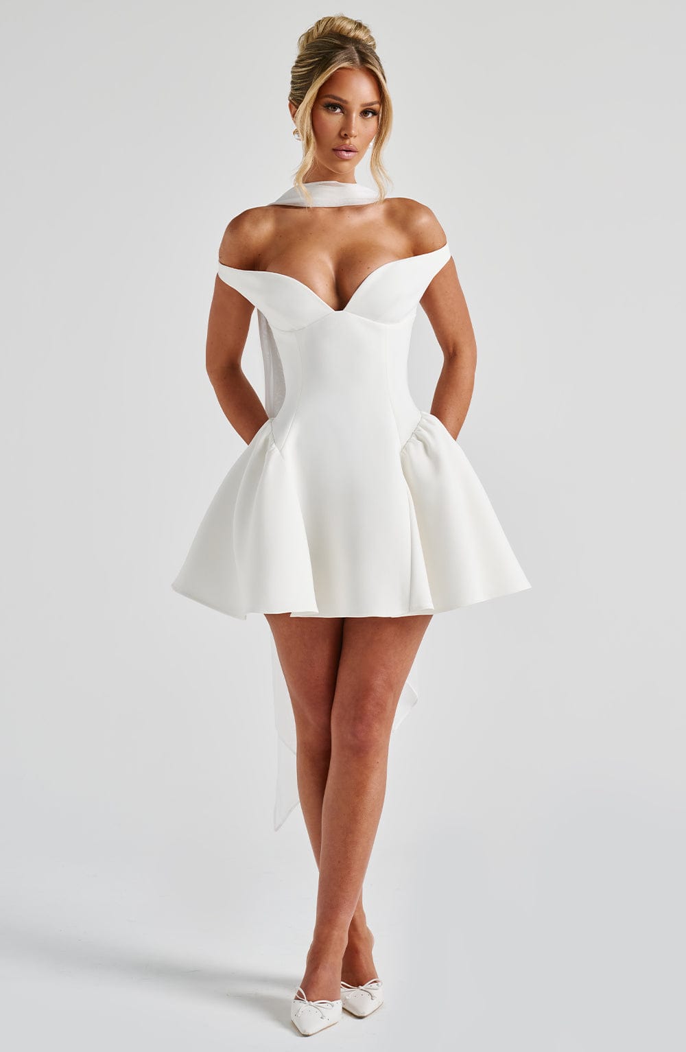 Ivory Marla Mini Dress - ICYBOO