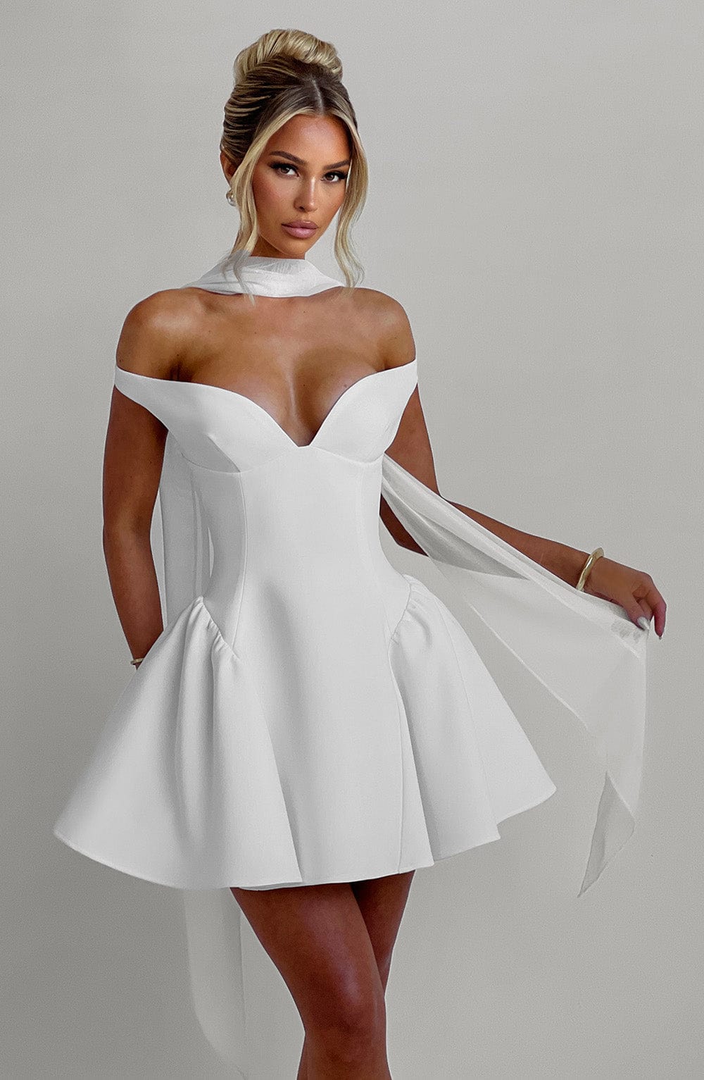 Ivory Marla Mini Dress - ICYBOO