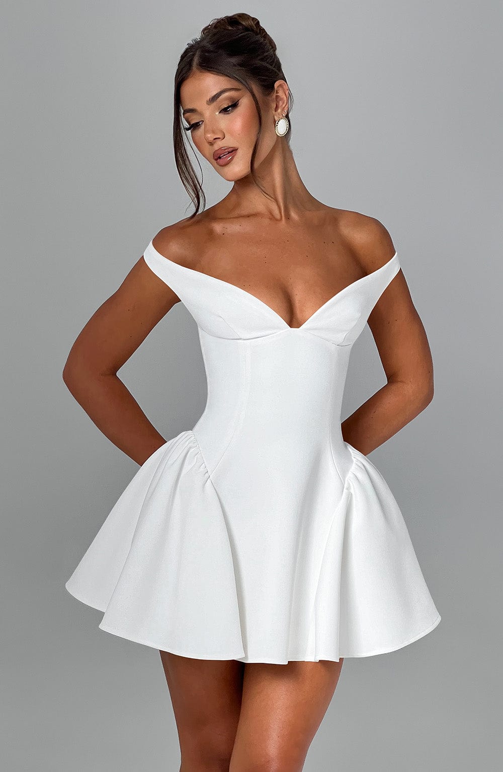Ivory Marla Mini Dress - ICYBOO