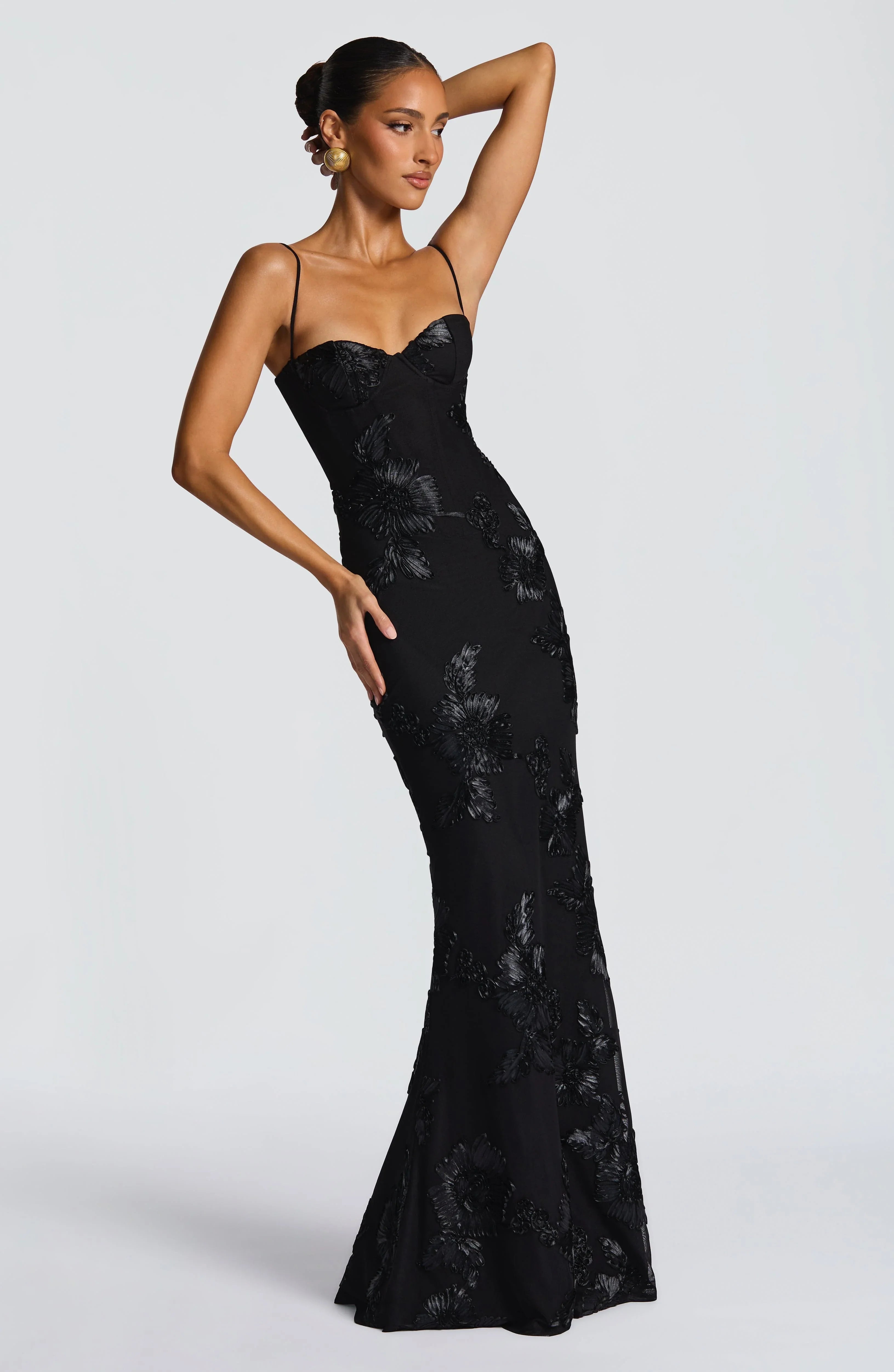 Black Nefertiti Maxi Dress - ICYBOO