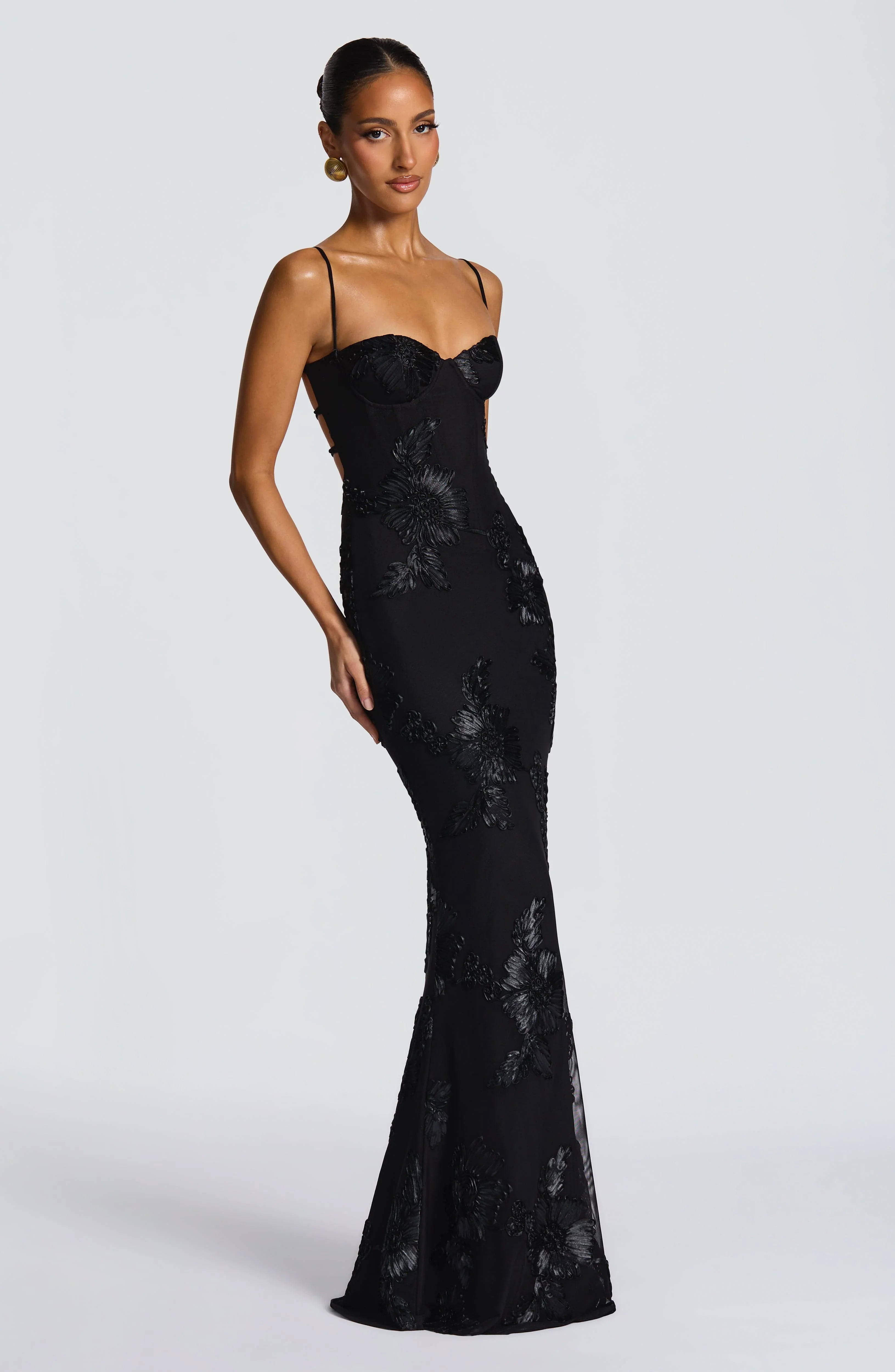 Black Nefertiti Maxi Dress - ICYBOO