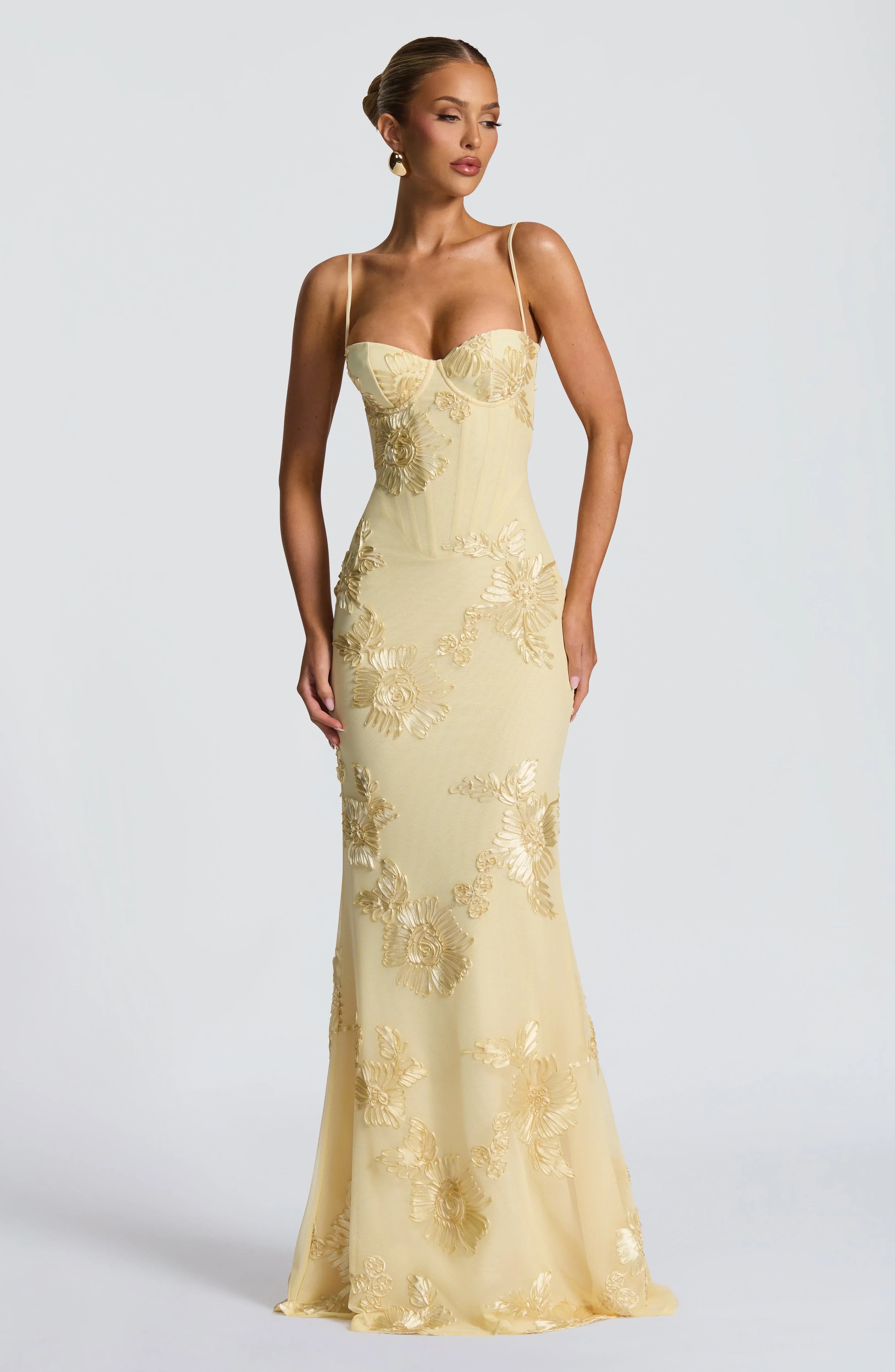 Lemon Nefertiti Maxi Dress - ICYBOO