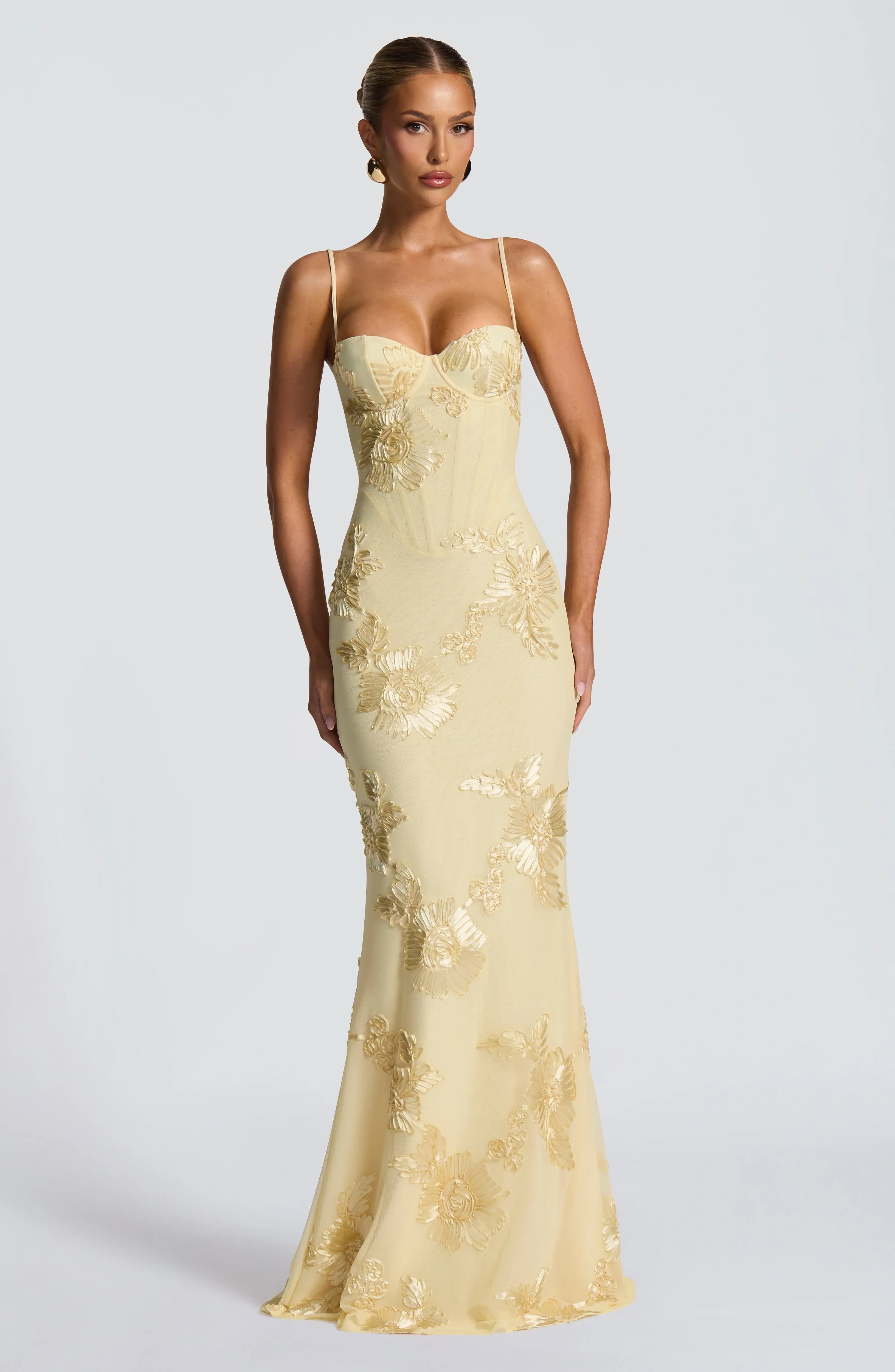 Lemon Nefertiti Maxi Dress - ICYBOO