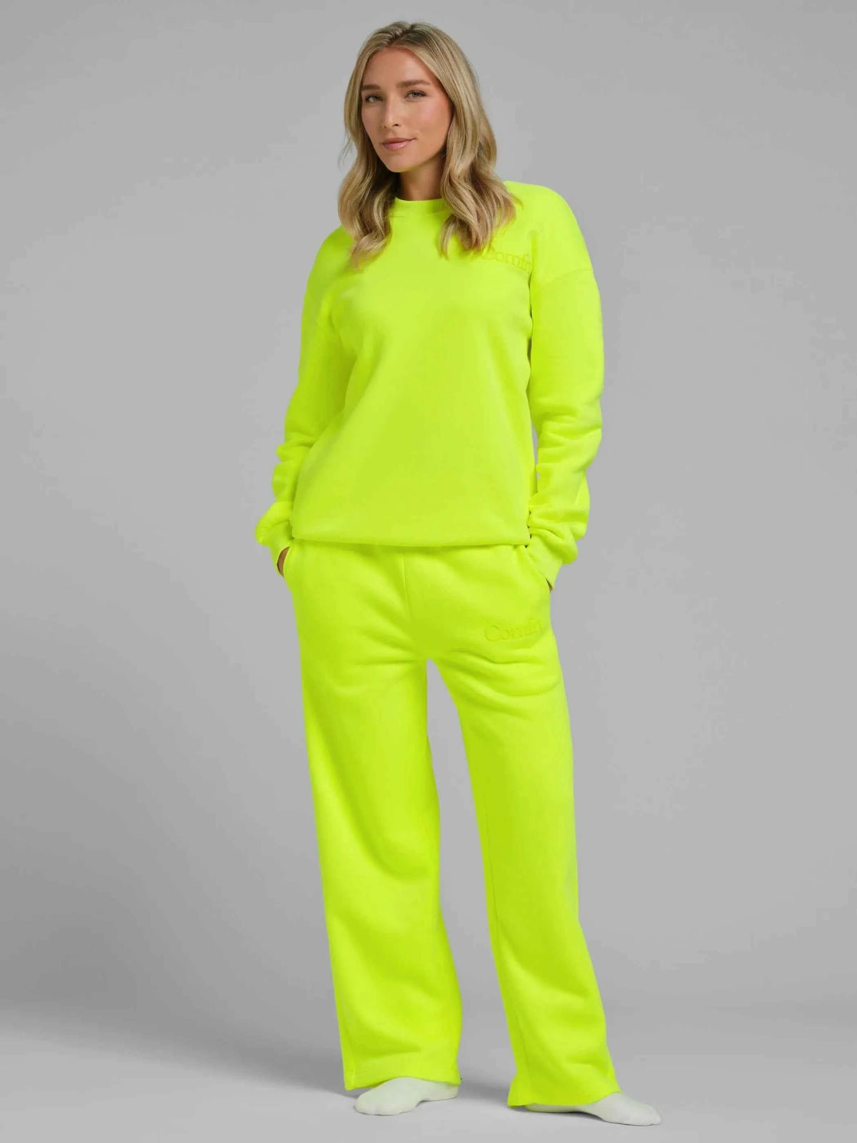 Neon Midweight Fleece Minimalist Straight Leg Sweatpants