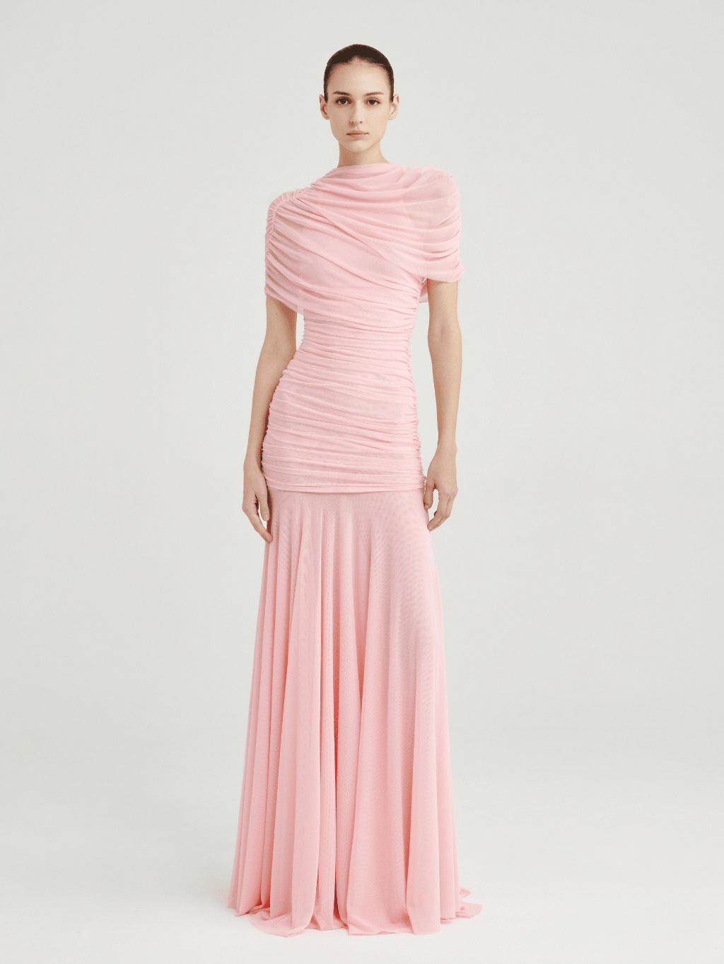 Mado One Shoulder Ruched Maxi Dress