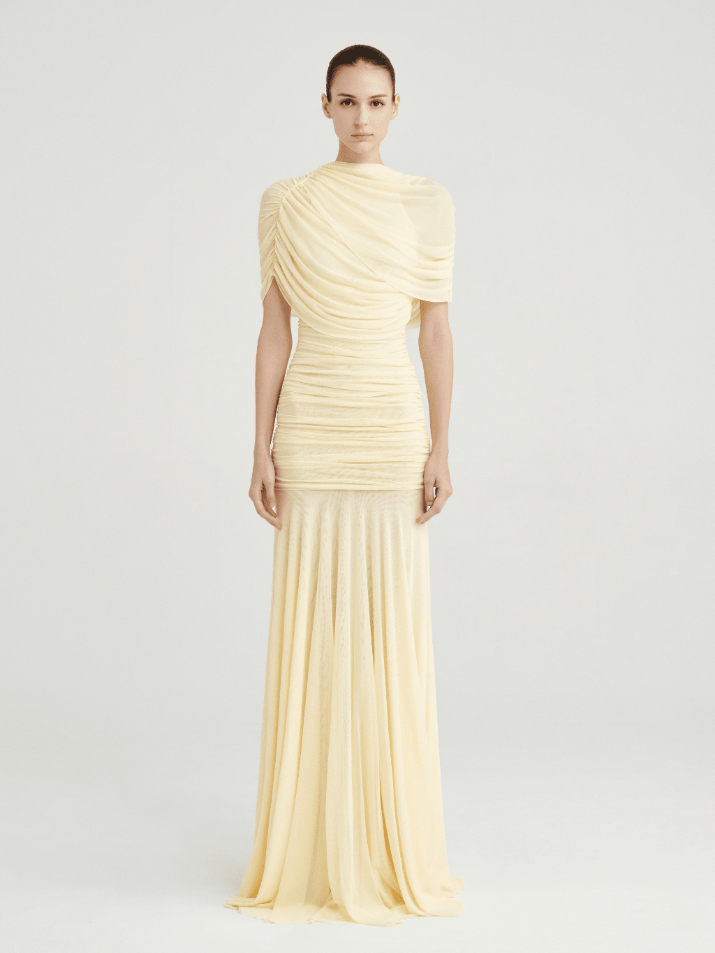 Mado One Shoulder Ruched Maxi Dress