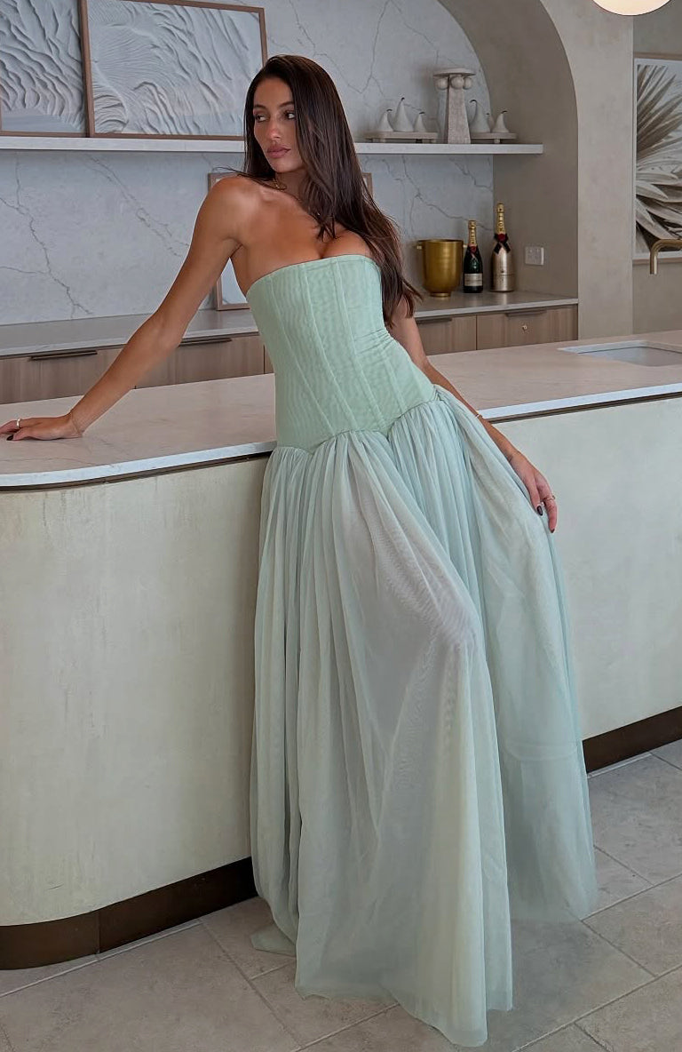 Magic Muse Maxi Dress Mint - ICYBOO