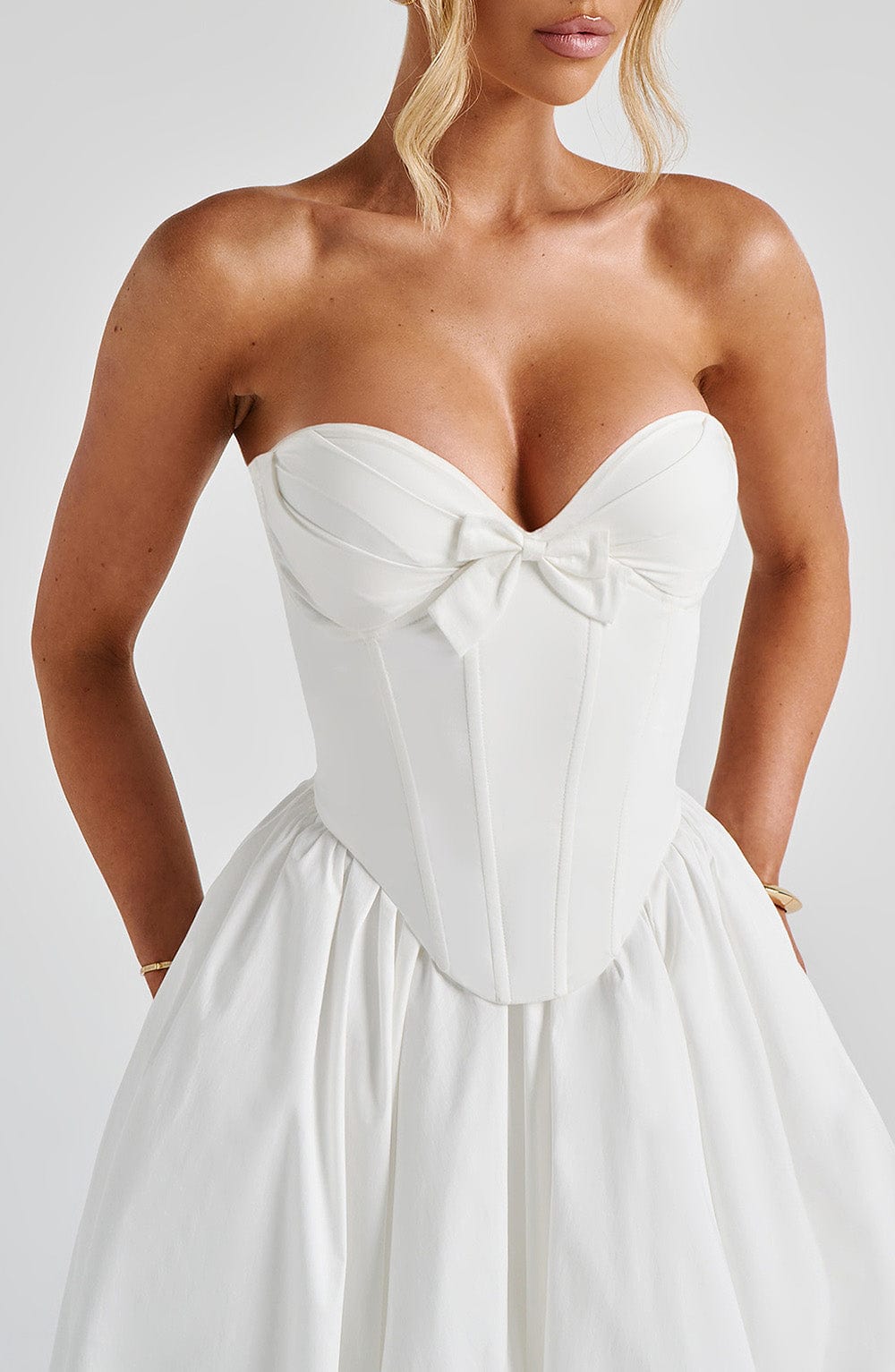 Ivory Prim Midi Dress - ICYBOO