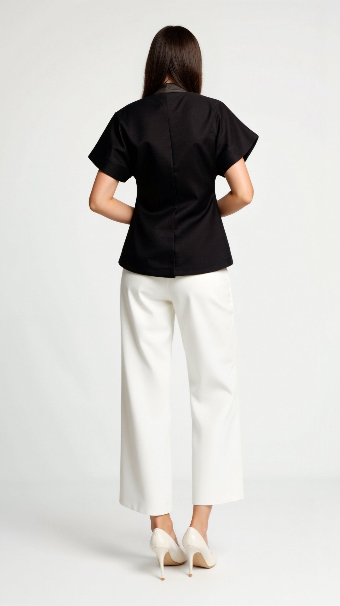 Amy Blouse with V-Neck Design