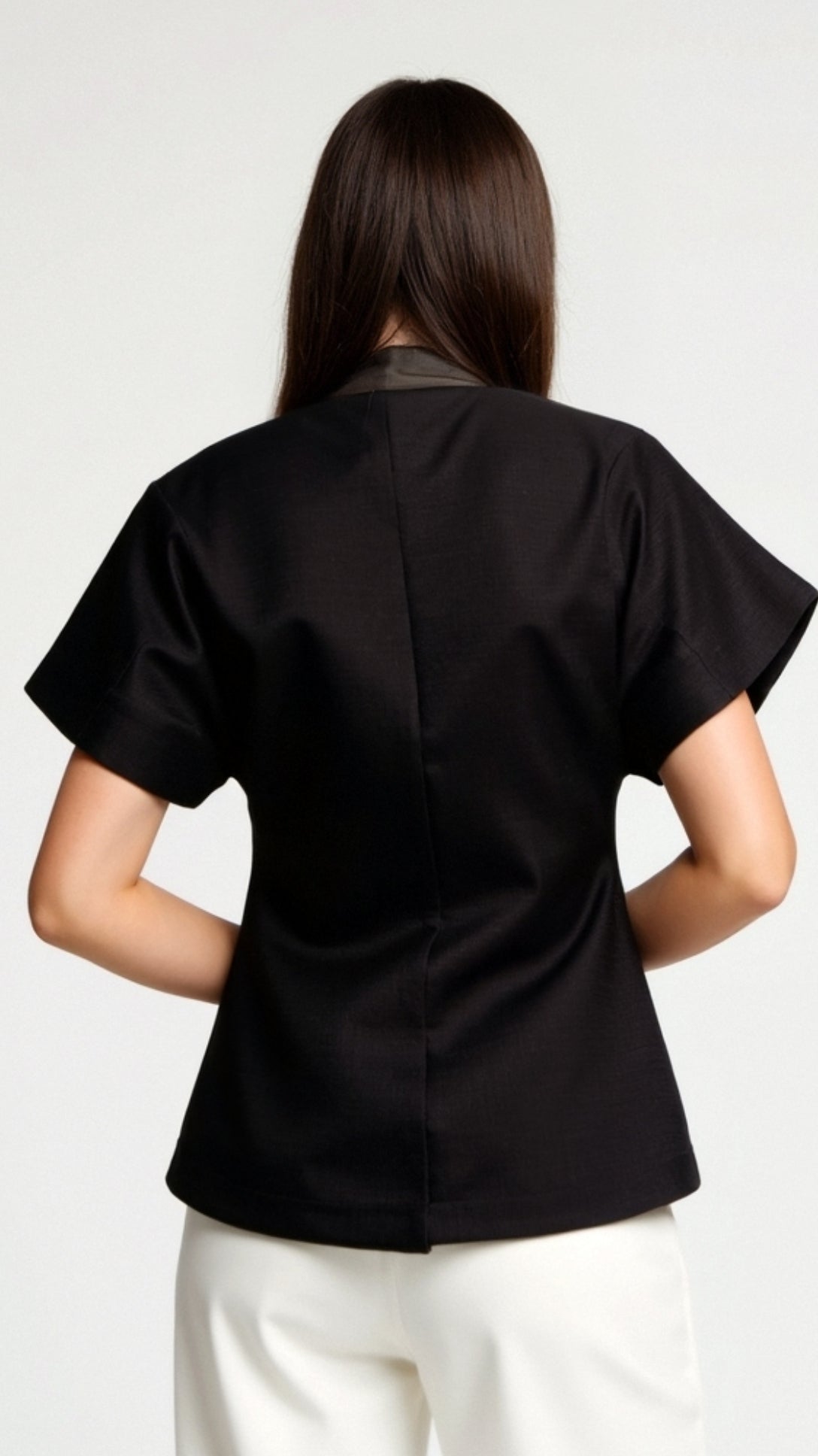 Amy Blouse with V-Neck Design