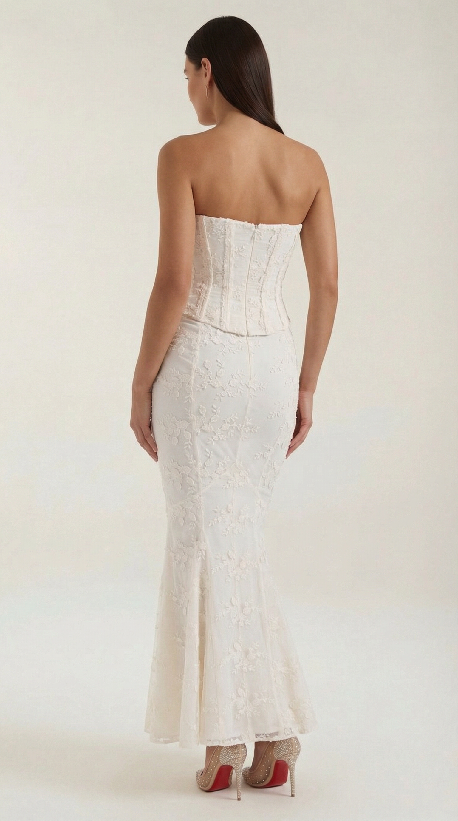 Anastasia Corset Lace Maxi Dress - ICYBOO