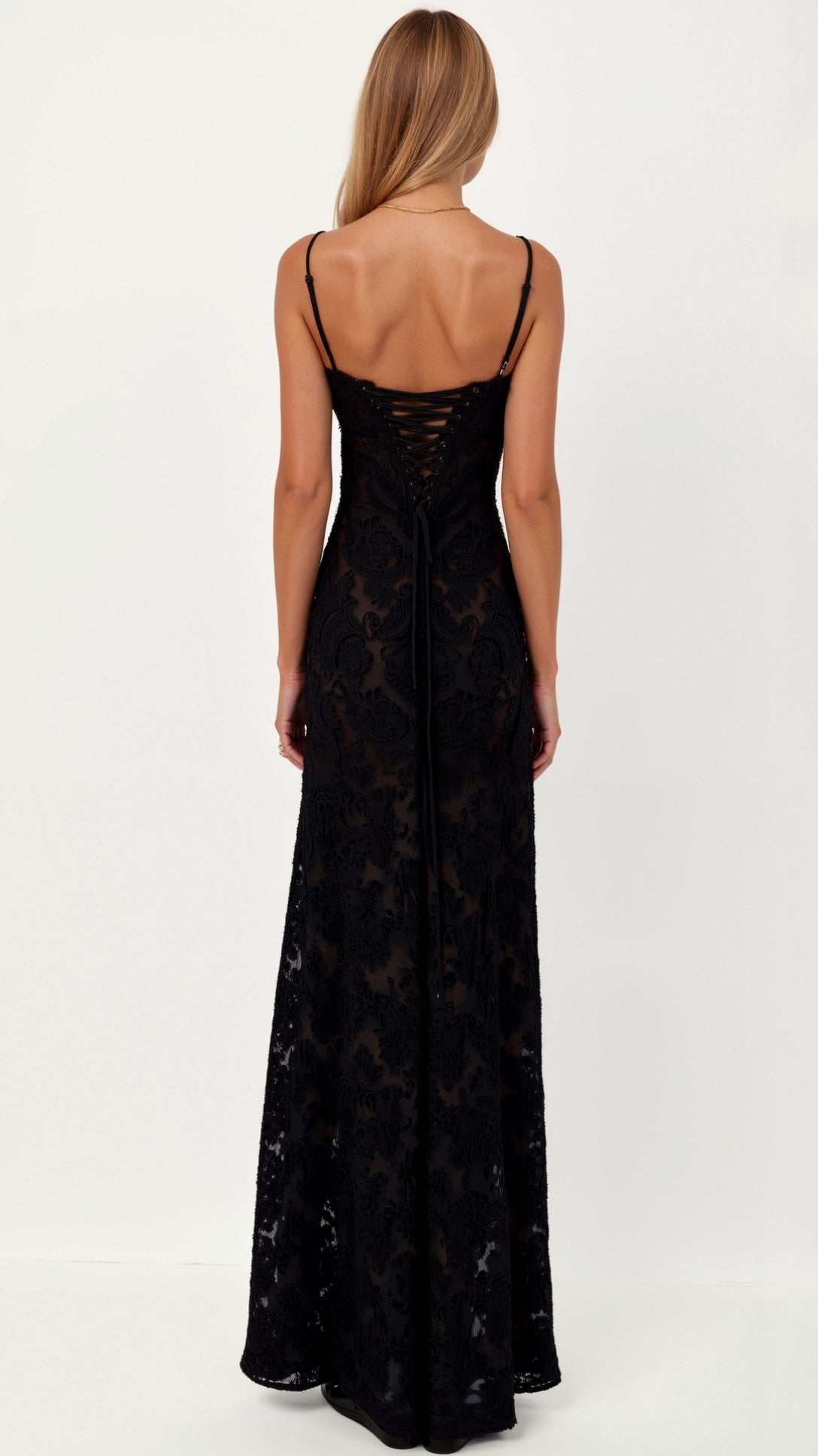 Arabelle Maxi Dress with Lace Detailing