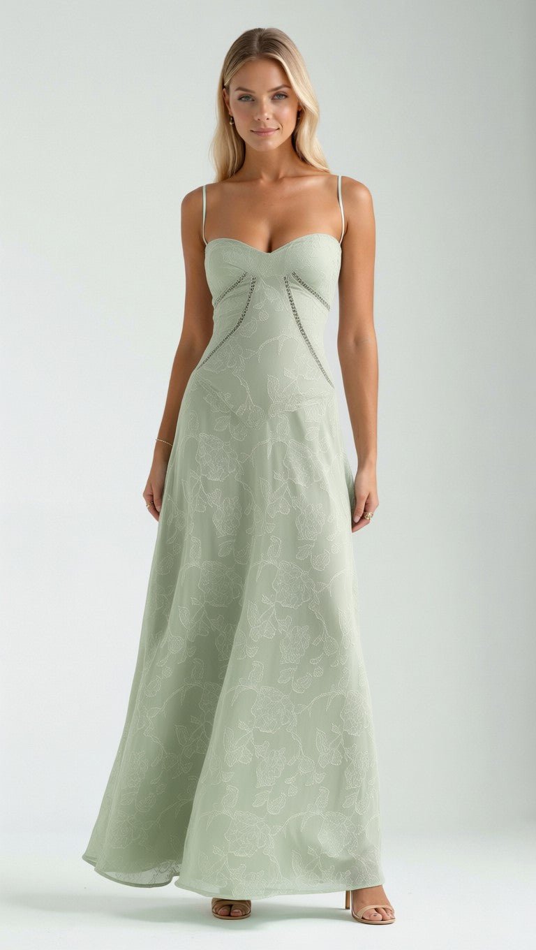 Arabelle Maxi Dress with Lace Detailing