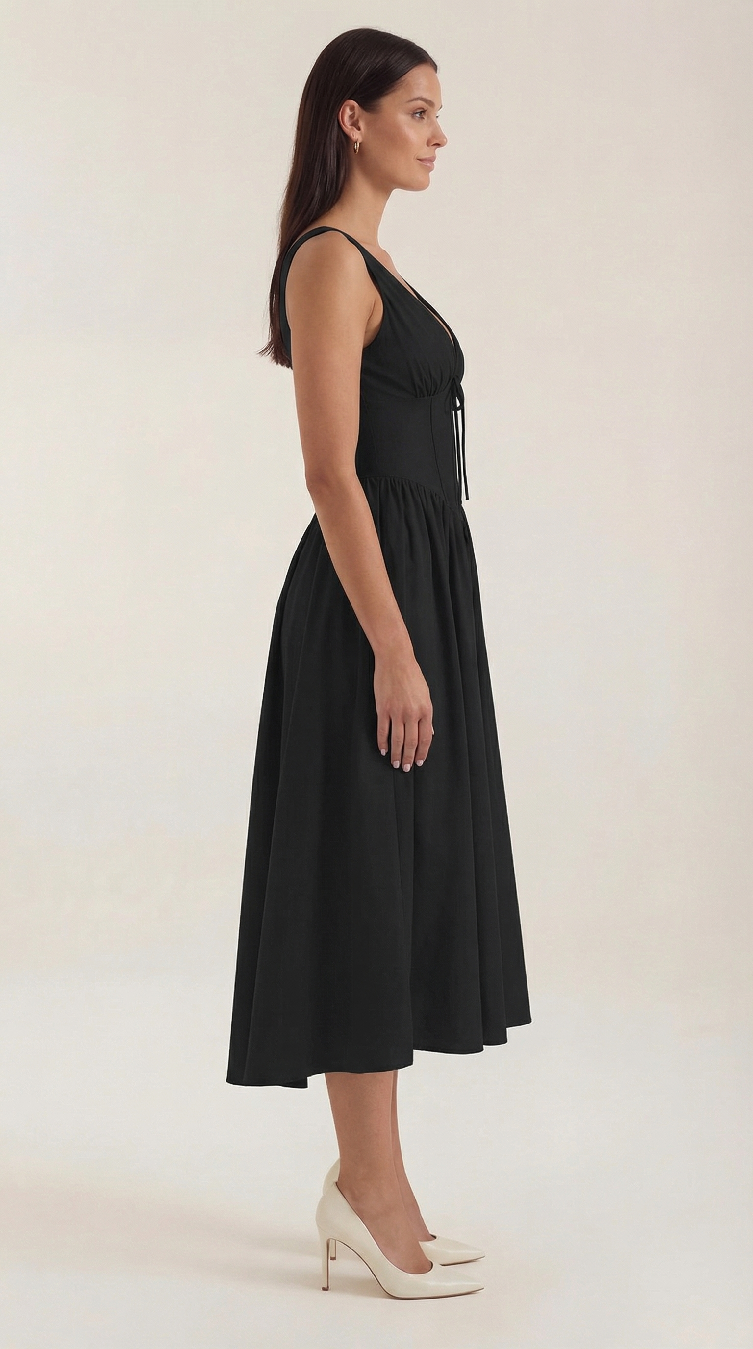 Cassiopeia Midi Plunge Dress - ICYBOO