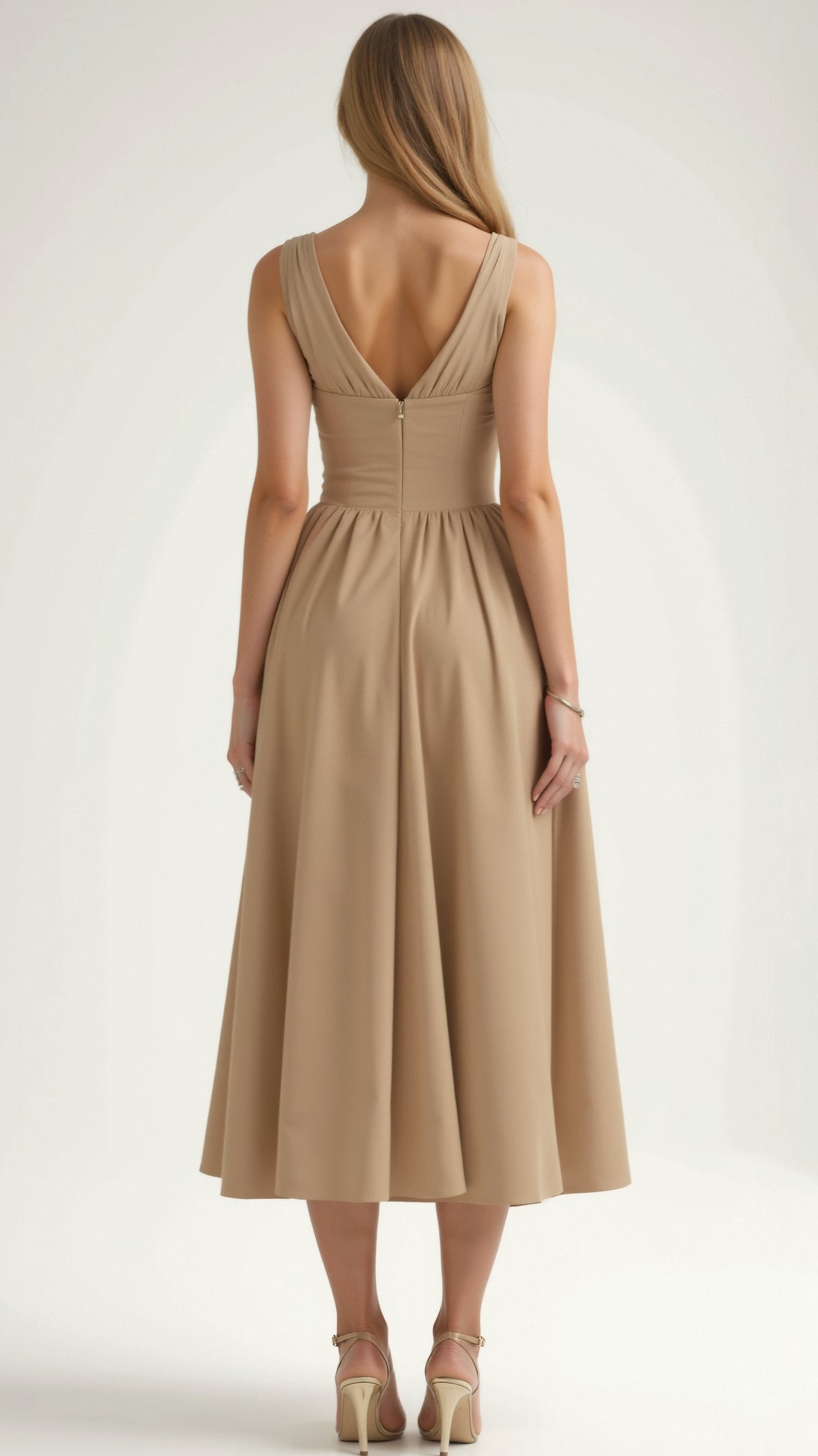 Cassiopeia Plunging Midi Dress