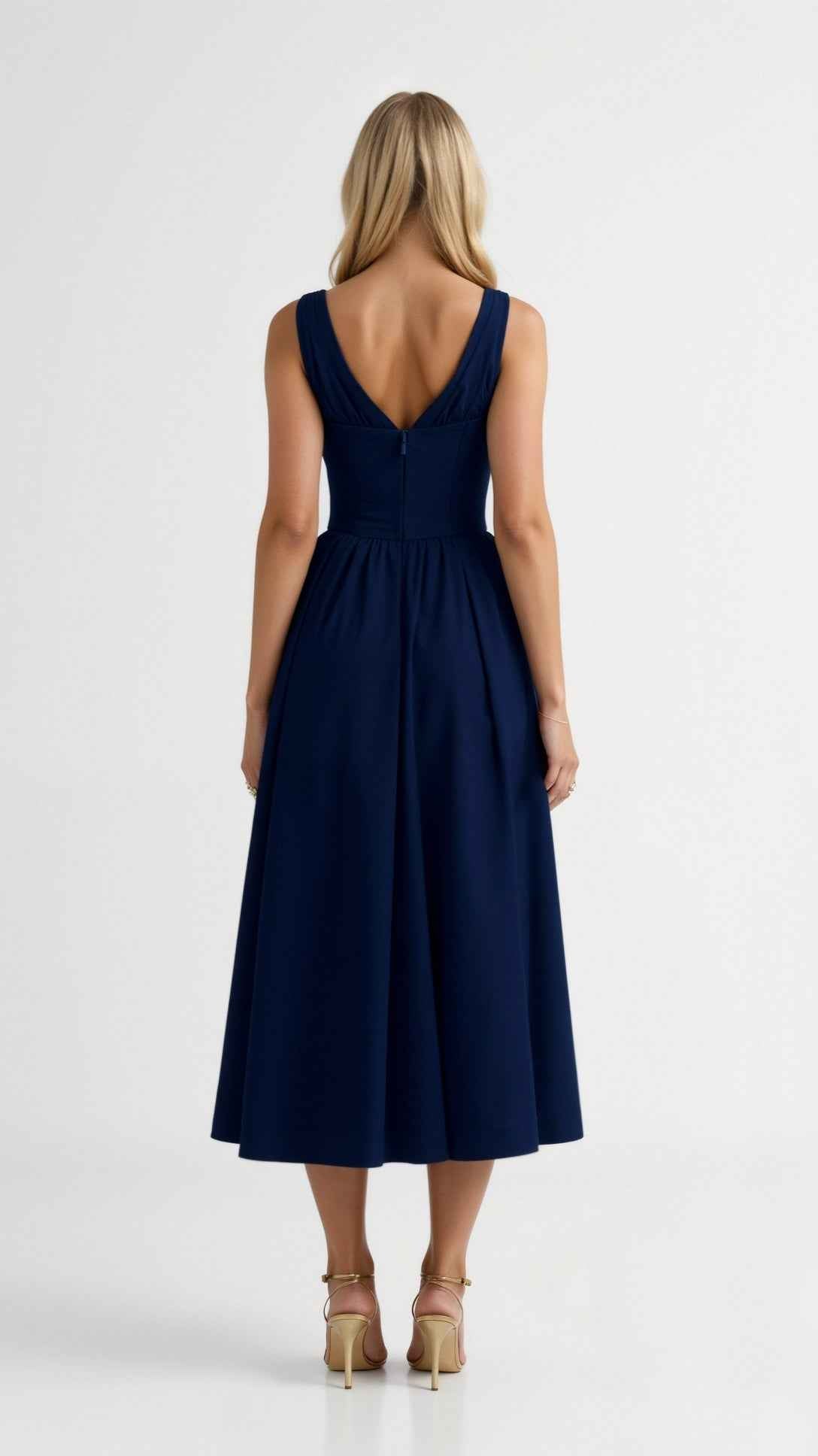 Cassiopeia Plunging Midi Dress