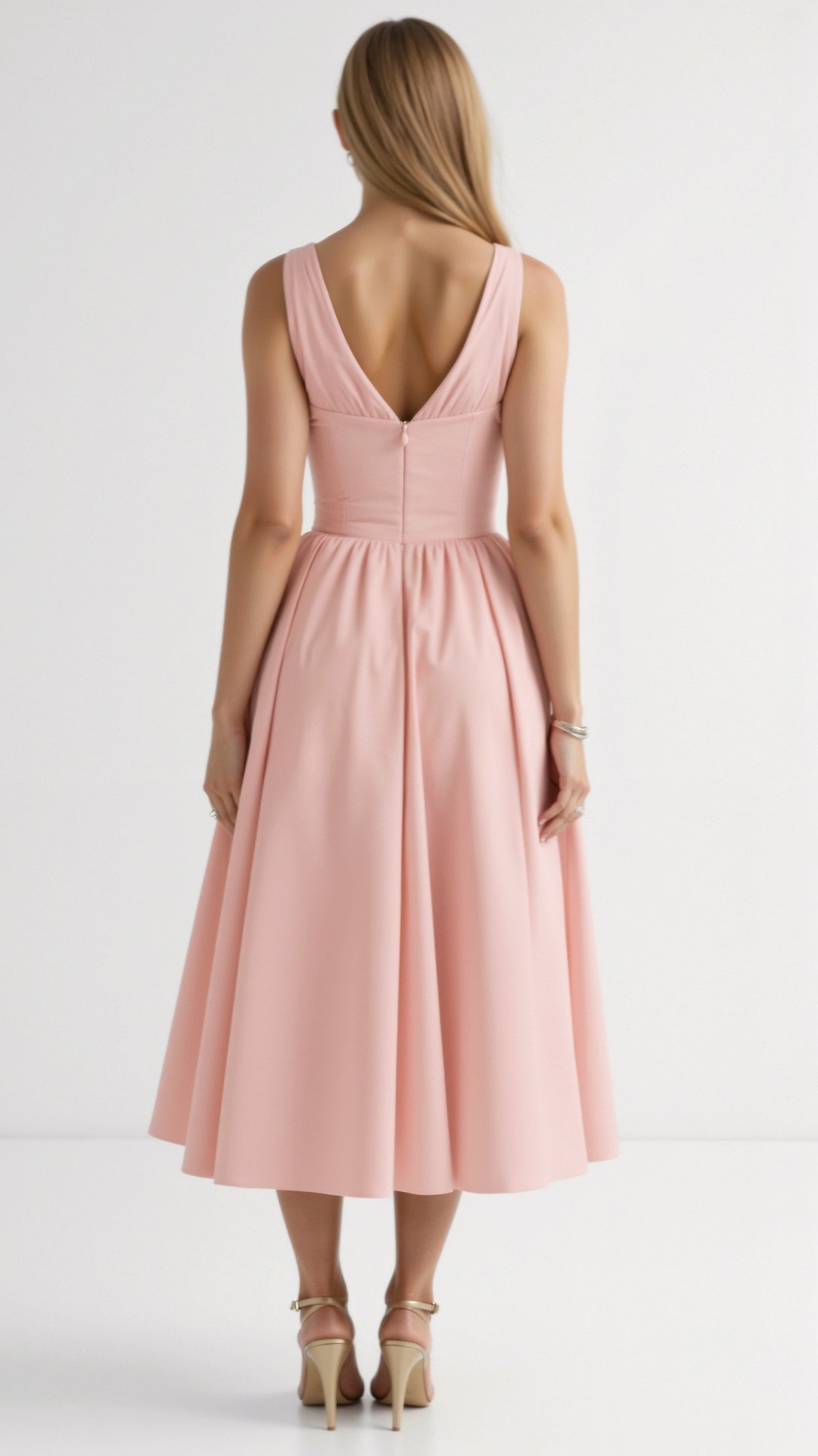Cassiopeia Plunging Midi Dress