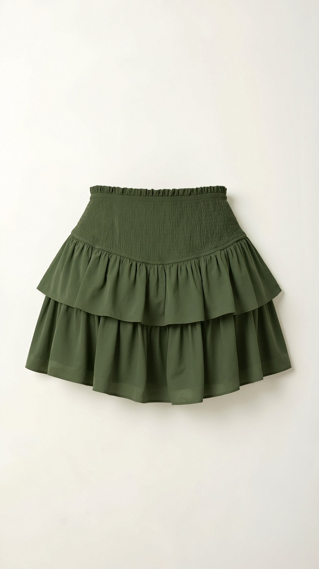 Graceful Ruffle-Trimmed Skirt