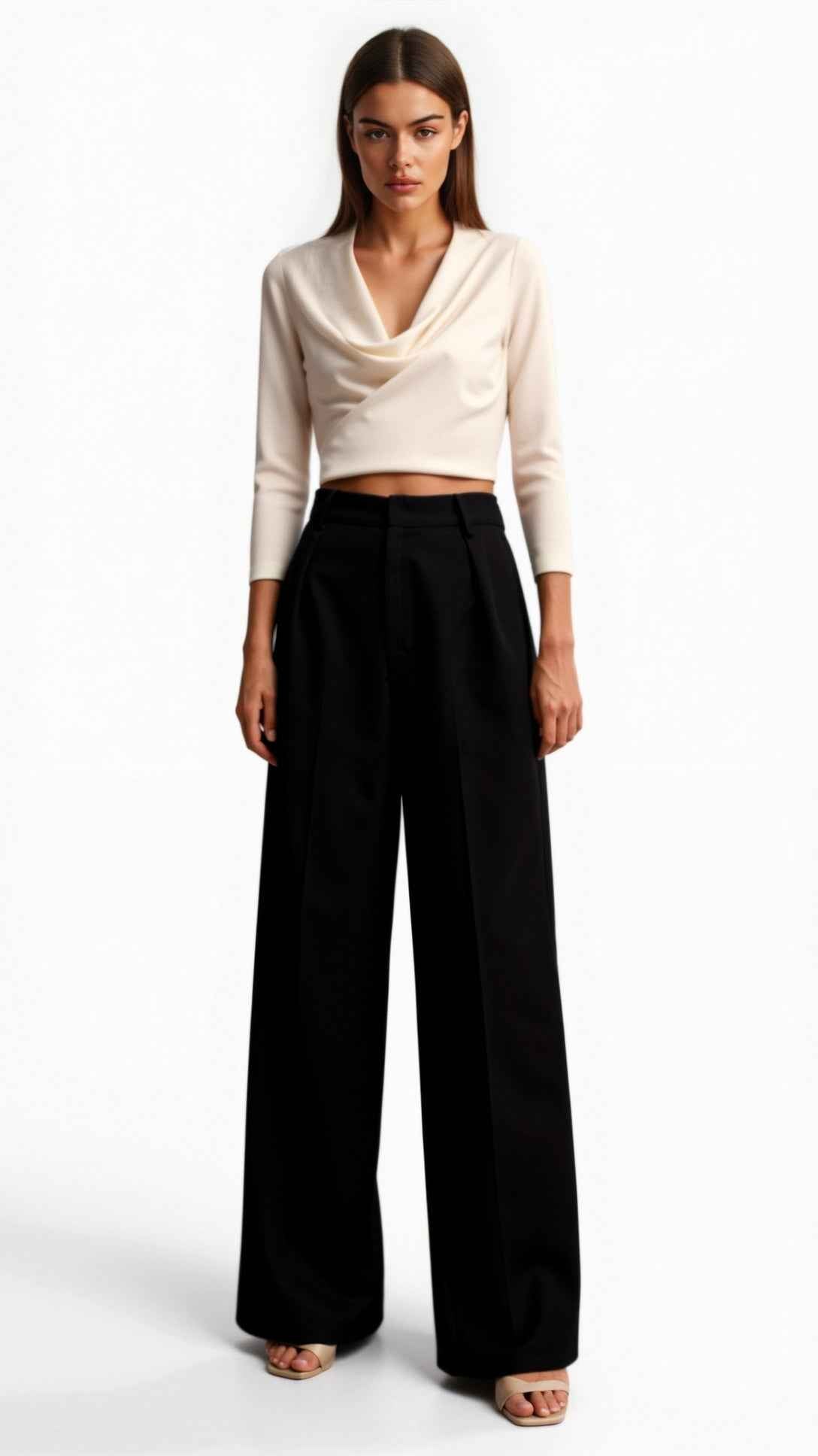 Hazel Flared-Leg Pants