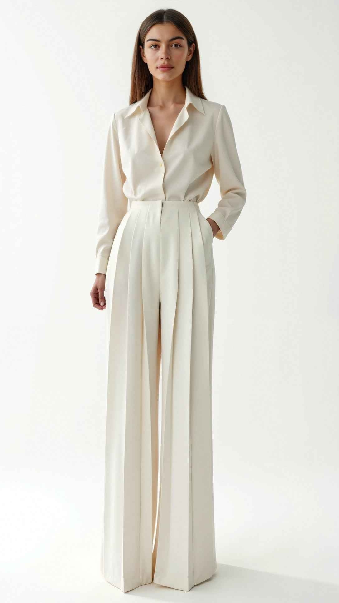 Pleated Iris Trousers