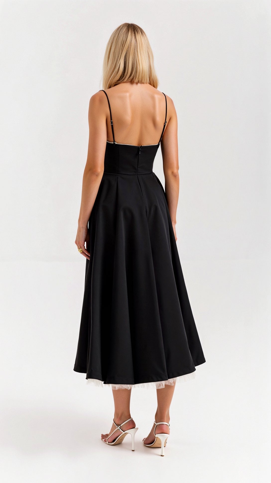 Isolde Midi Dress in Tulle