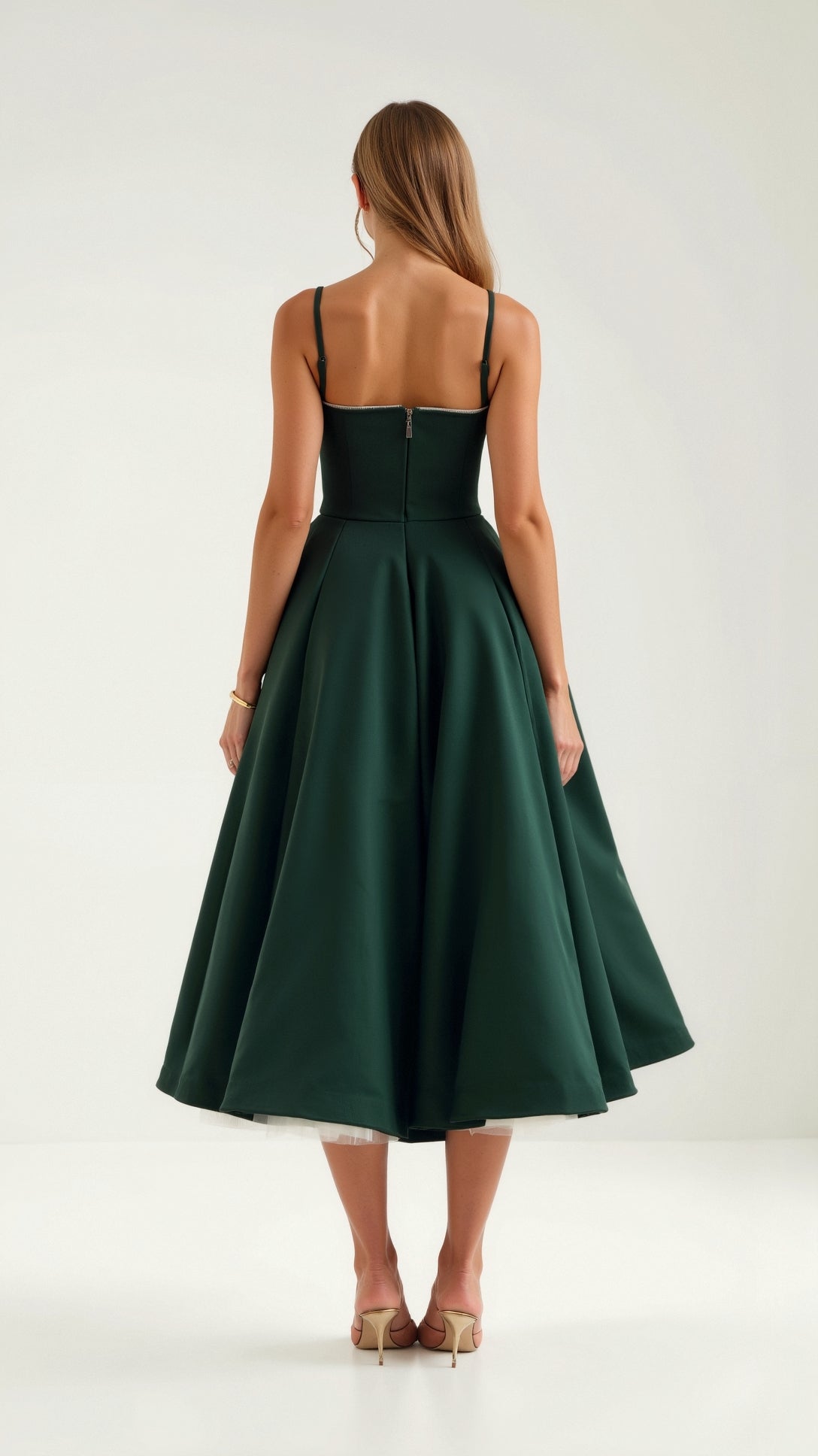 Isolde Midi Dress in Tulle