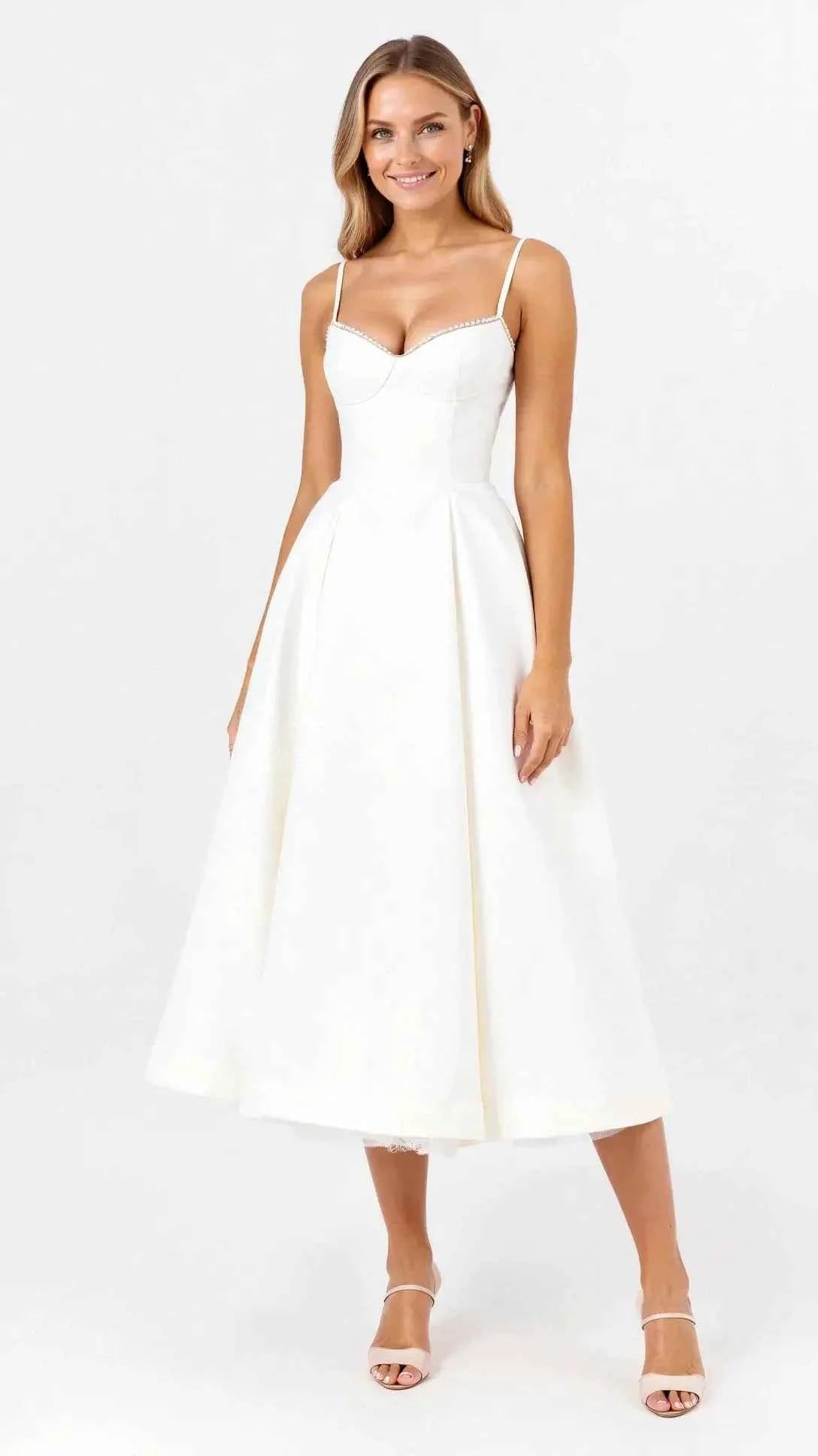 Isolde Midi Dress in Tulle