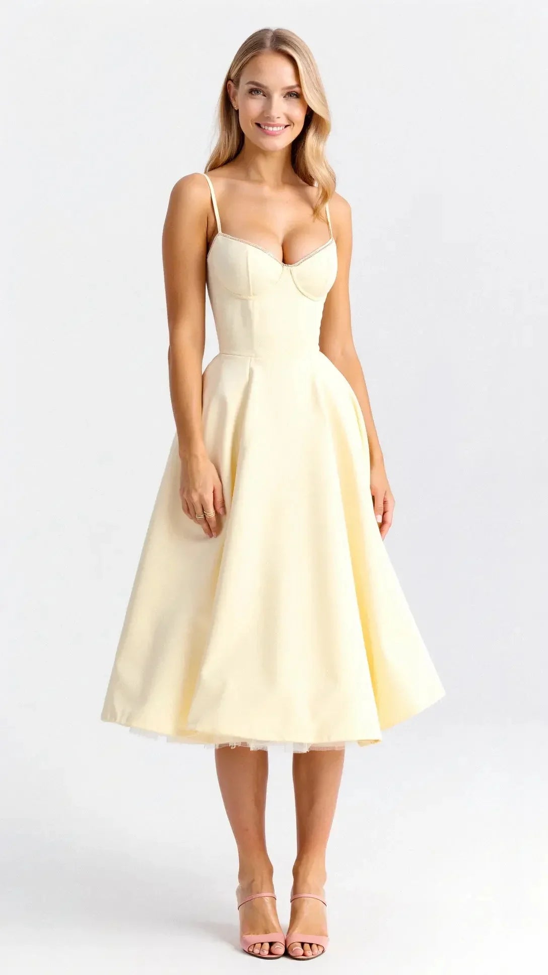 Isolde Midi Dress in Tulle
