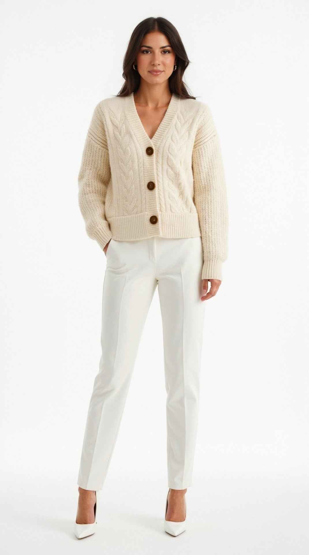 Janet Large Cable Knit Sweater