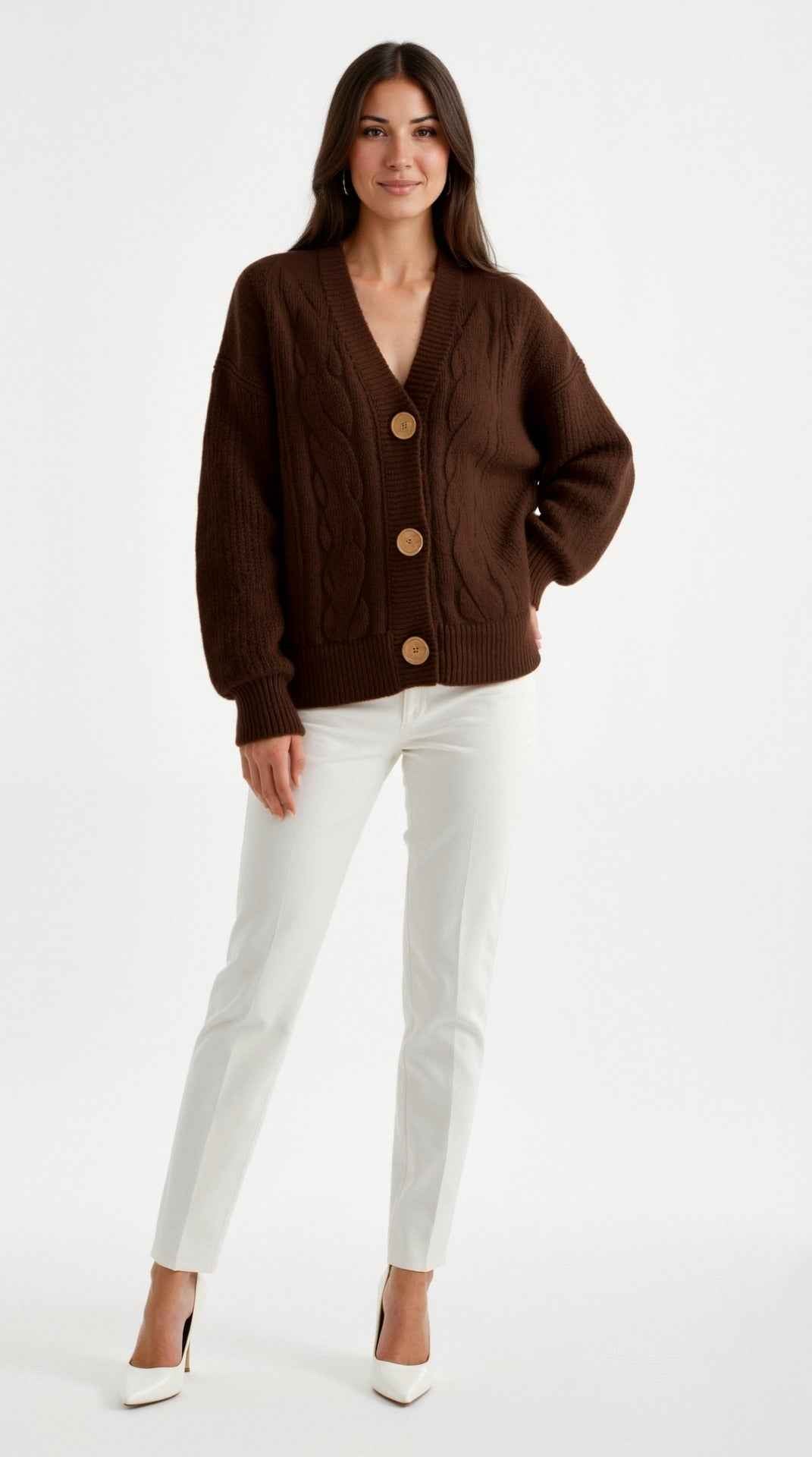 Janet Large Cable Knit Sweater