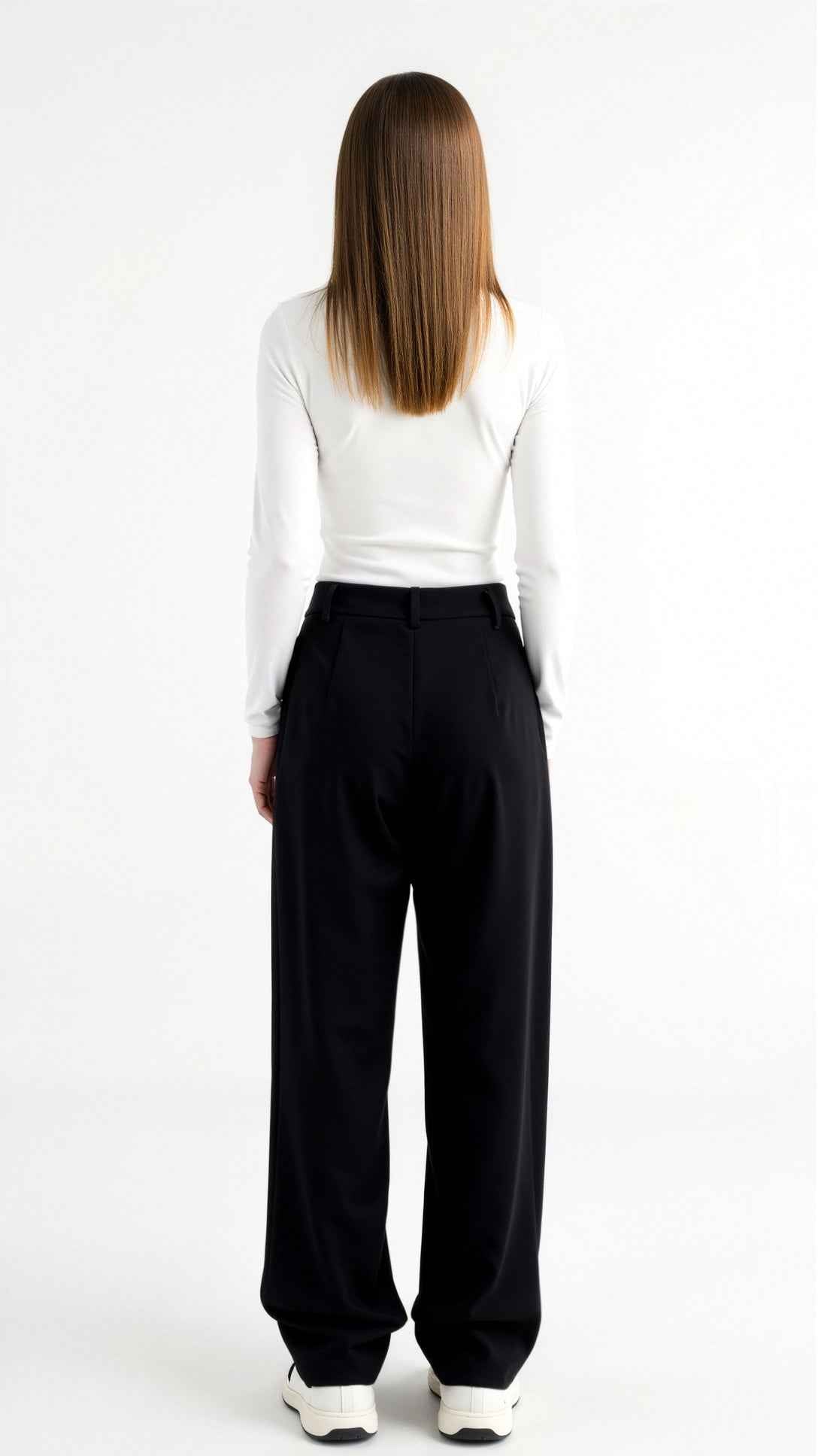 Asymmetric Denim Pants