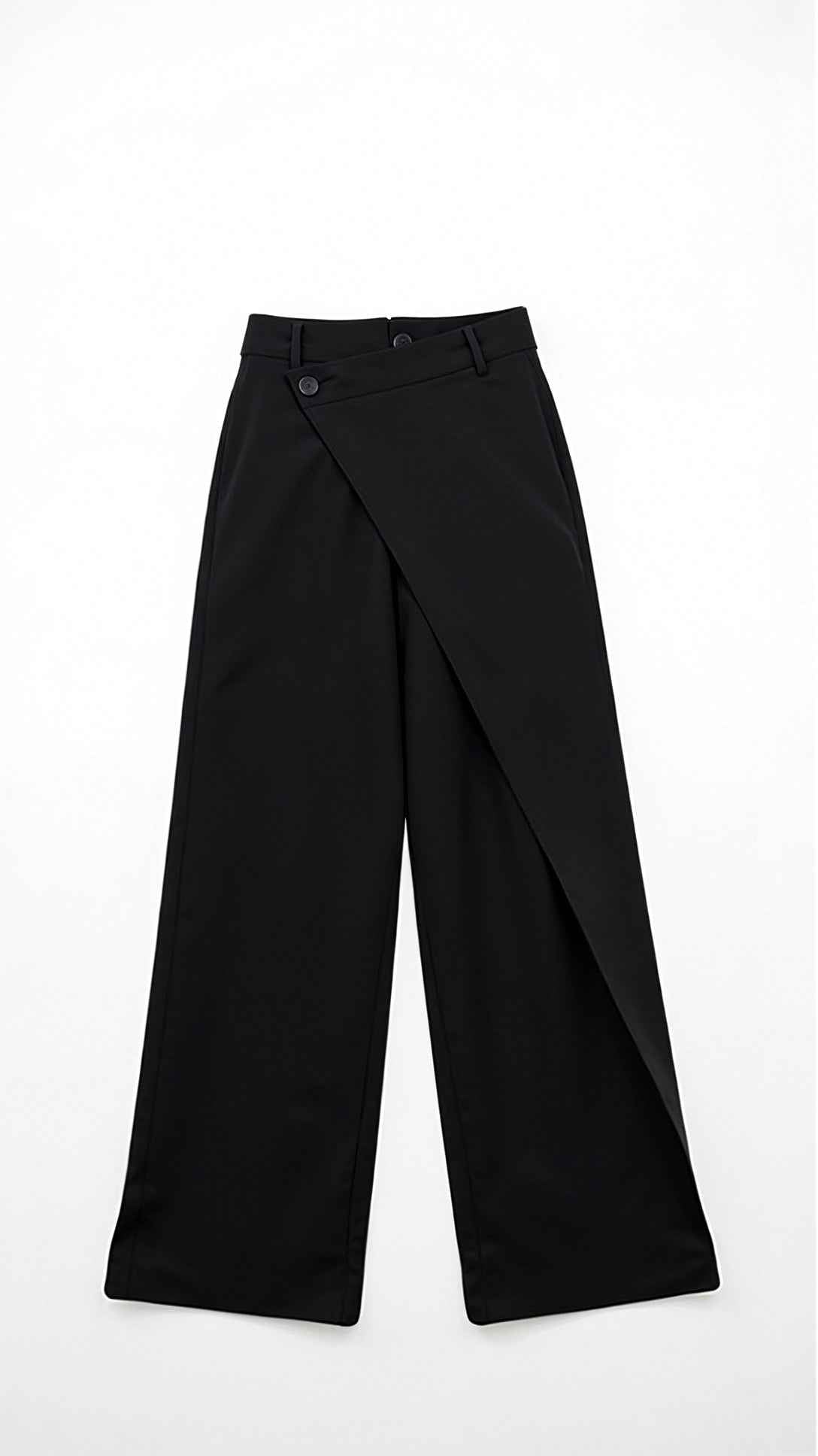 Asymmetric Denim Pants