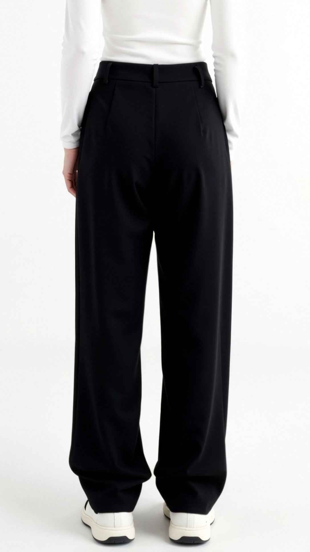 Asymmetric Denim Pants