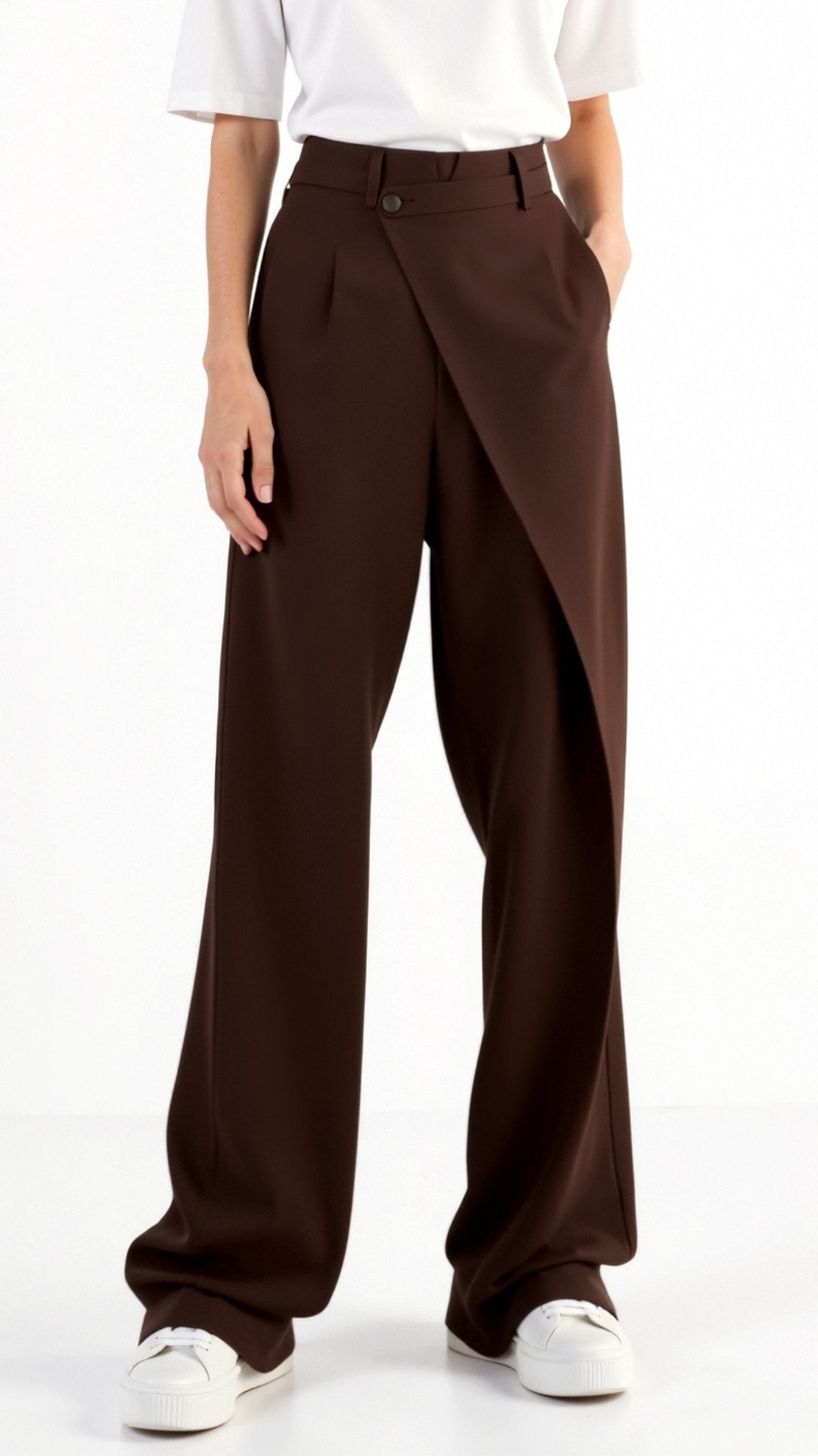 Asymmetric Denim Pants