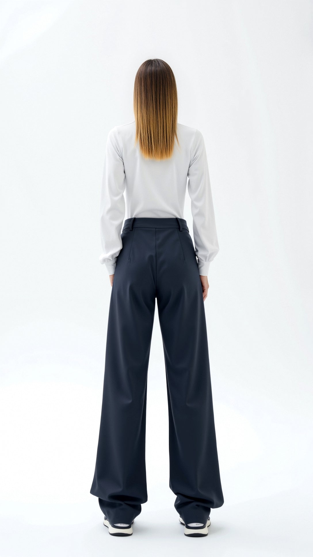 Asymmetric Denim Pants