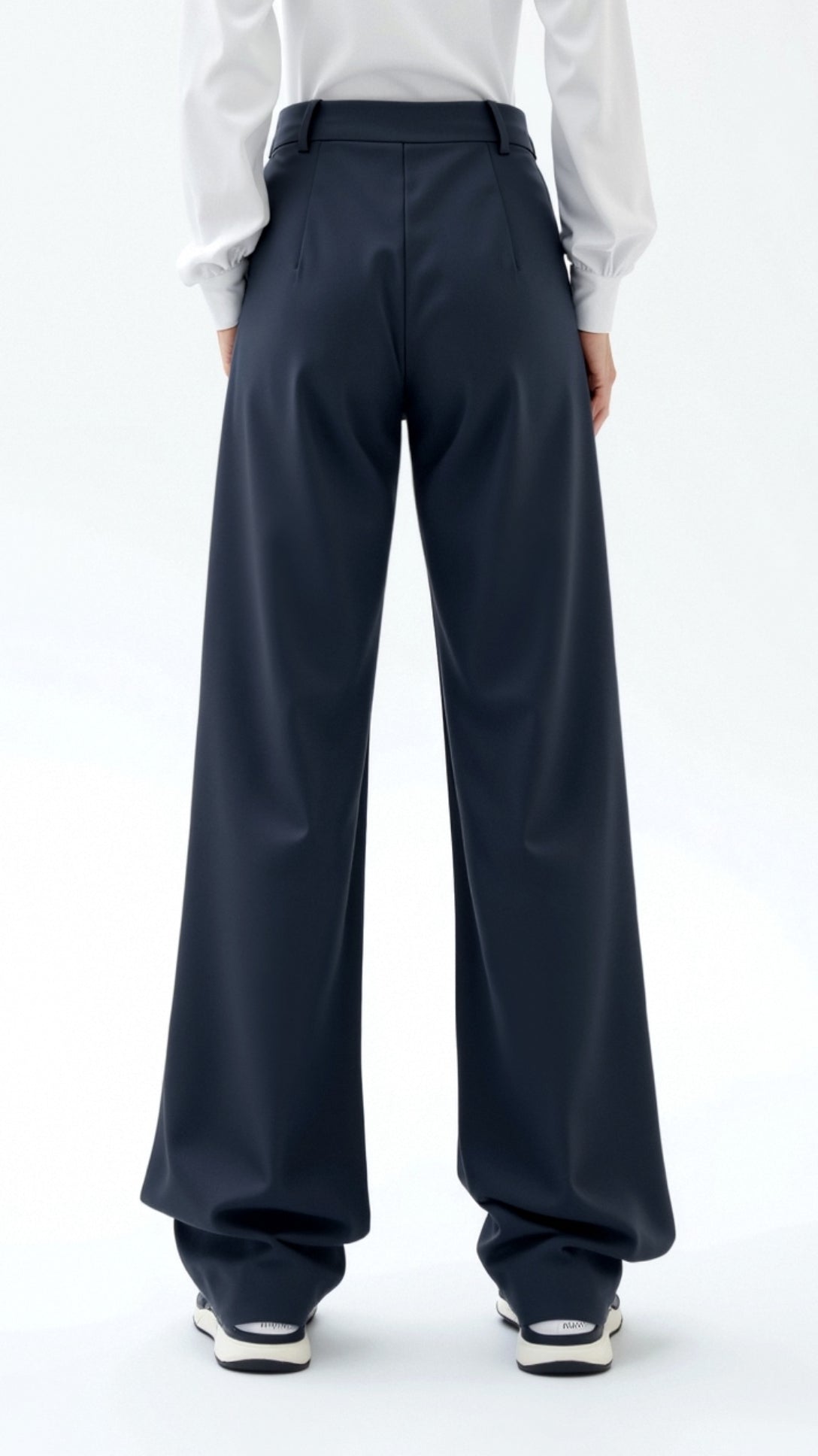 Asymmetric Denim Pants