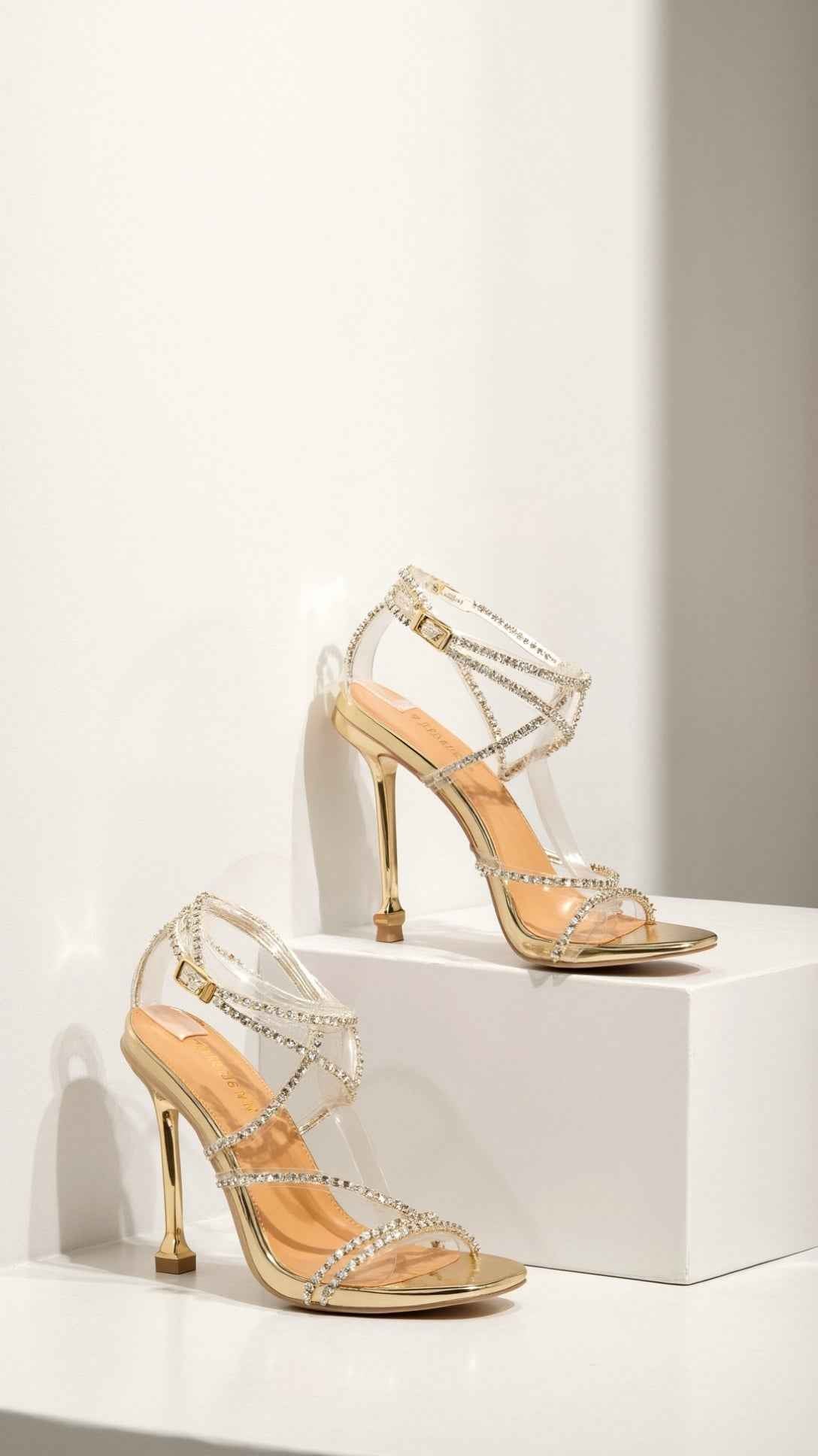 Jennifer Mid-Heel Ankle Coil Shoes