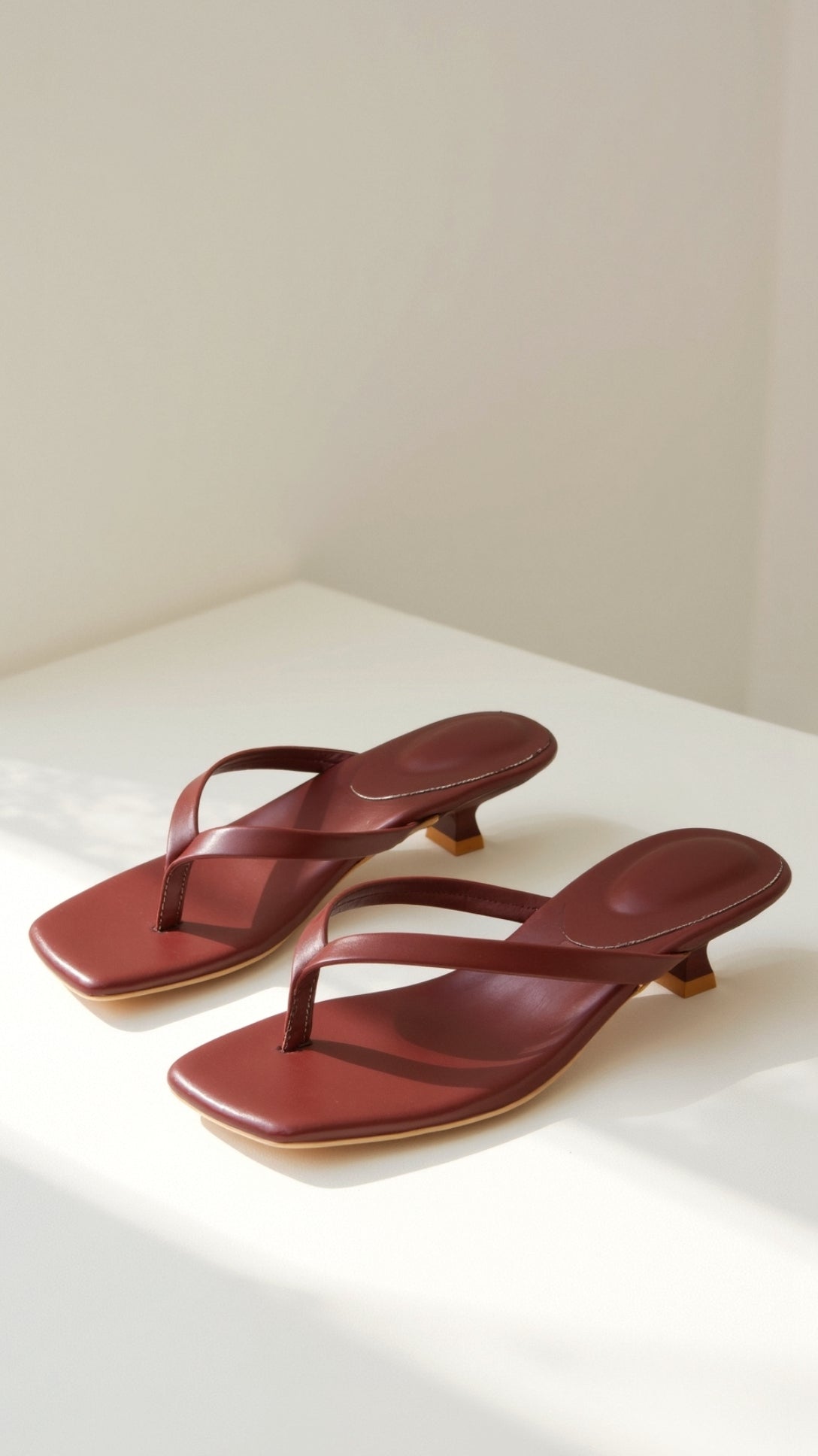 Jessica Kitten Heel Thong Sandals