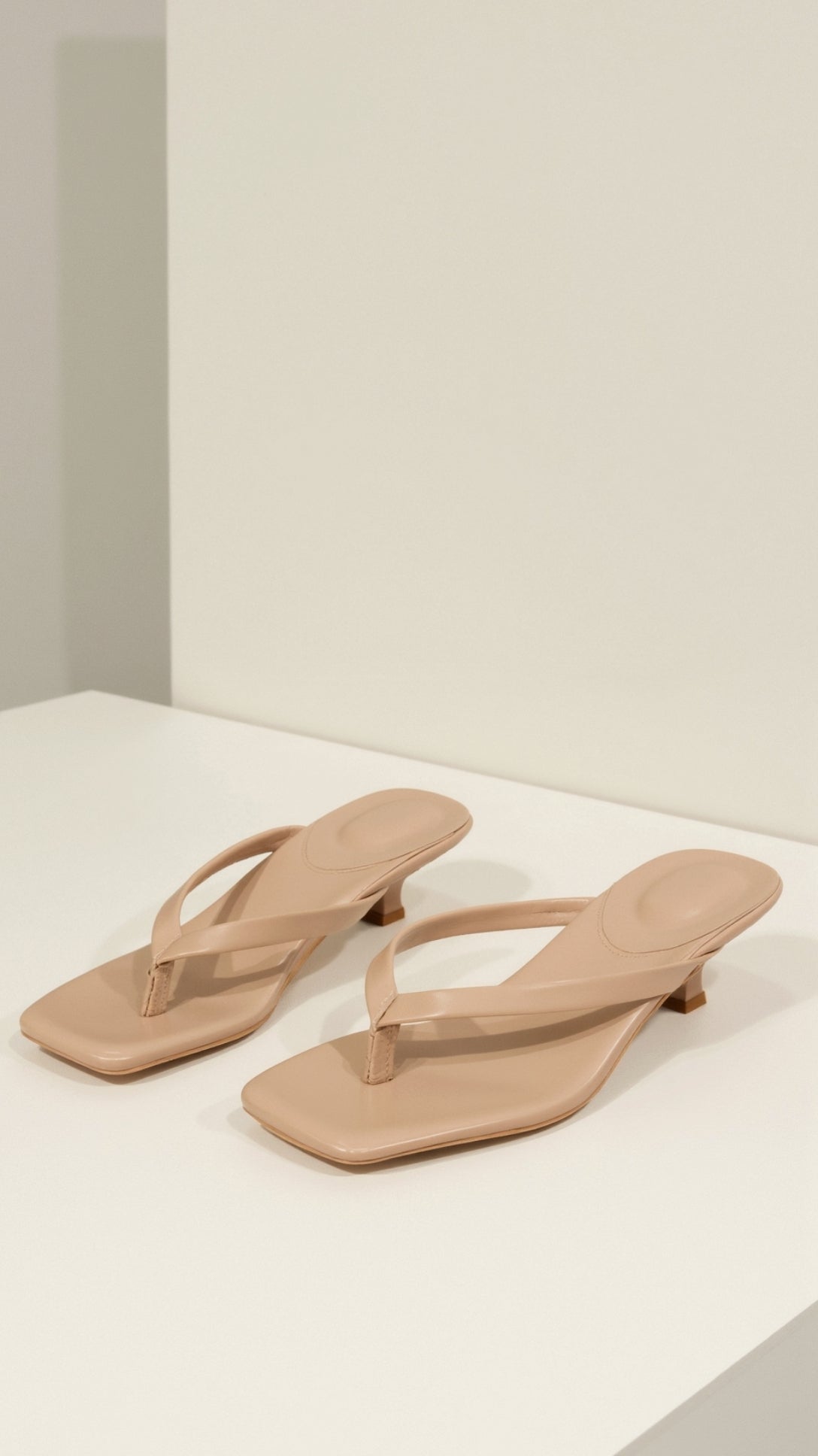 Jessica Kitten Heel Thong Sandals